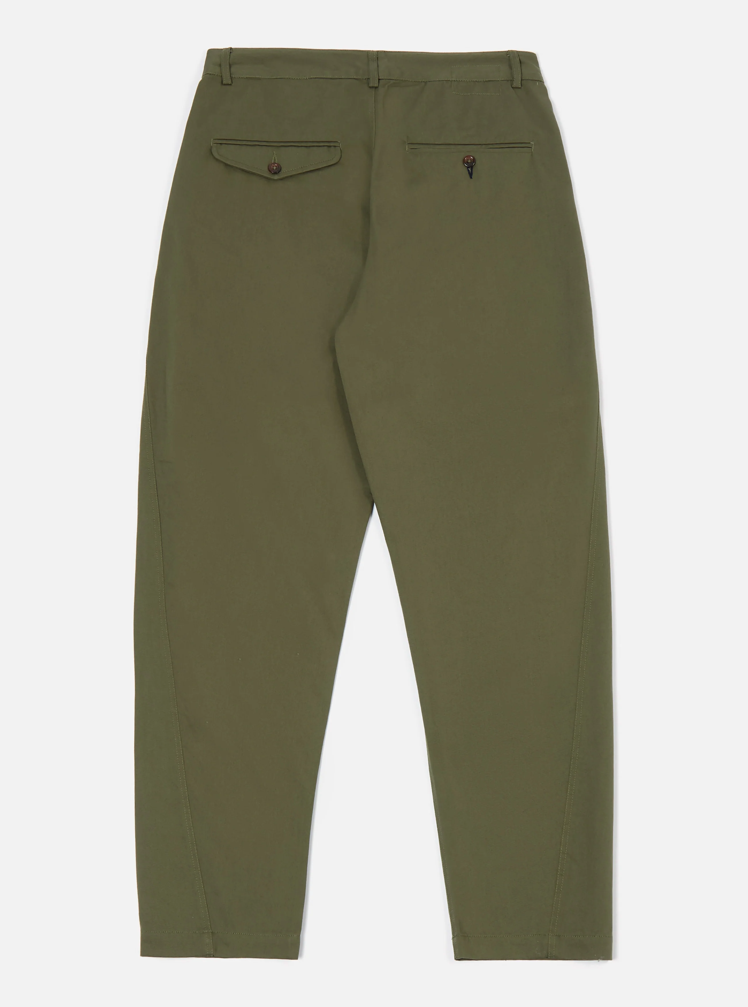 Light Olive Twill Curved Pant - Image 3
