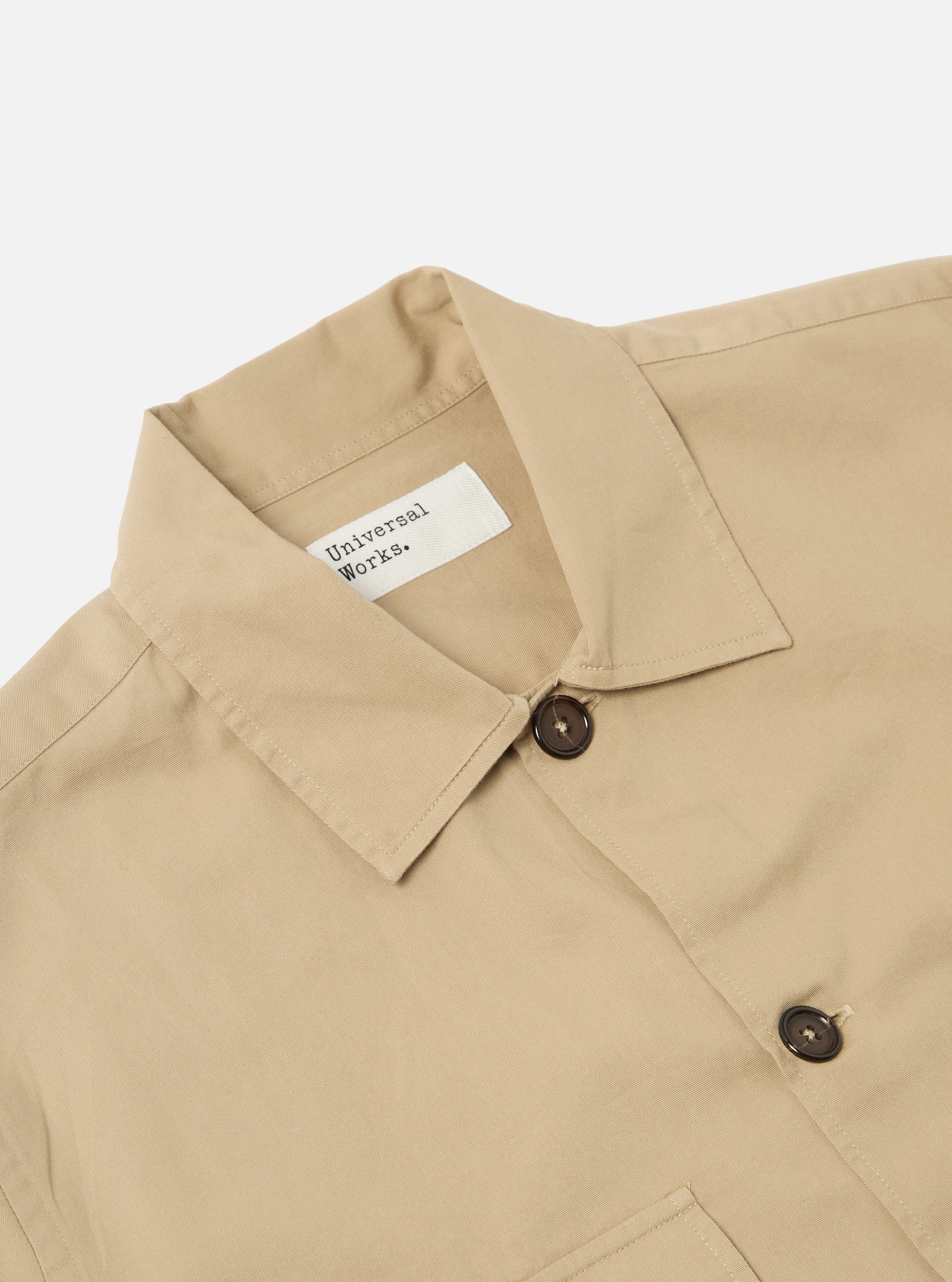 Sand Military Cotton Dockside Overshirt - Image 5
