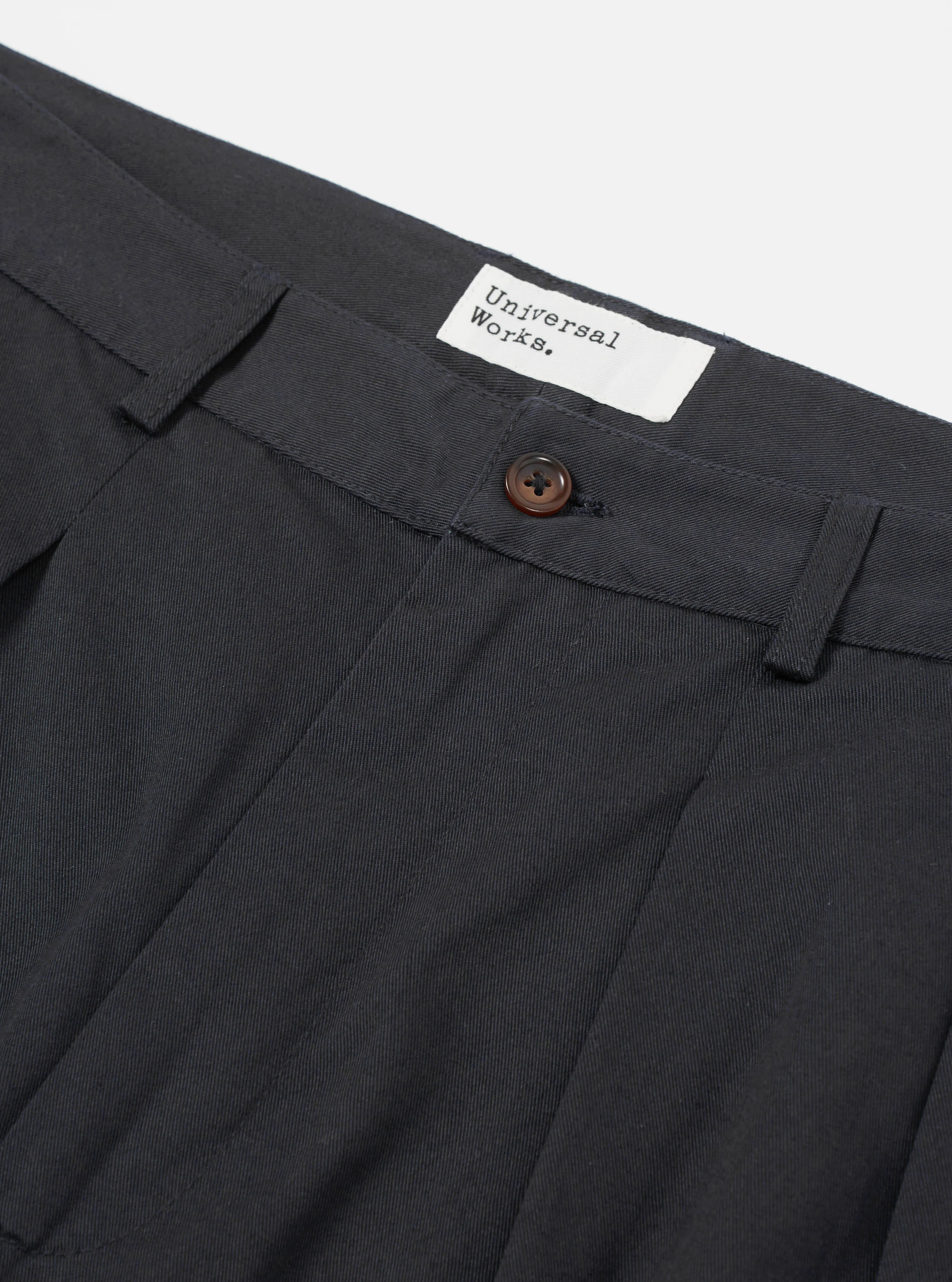 Black Twill Double Pleat Pant - Image 6