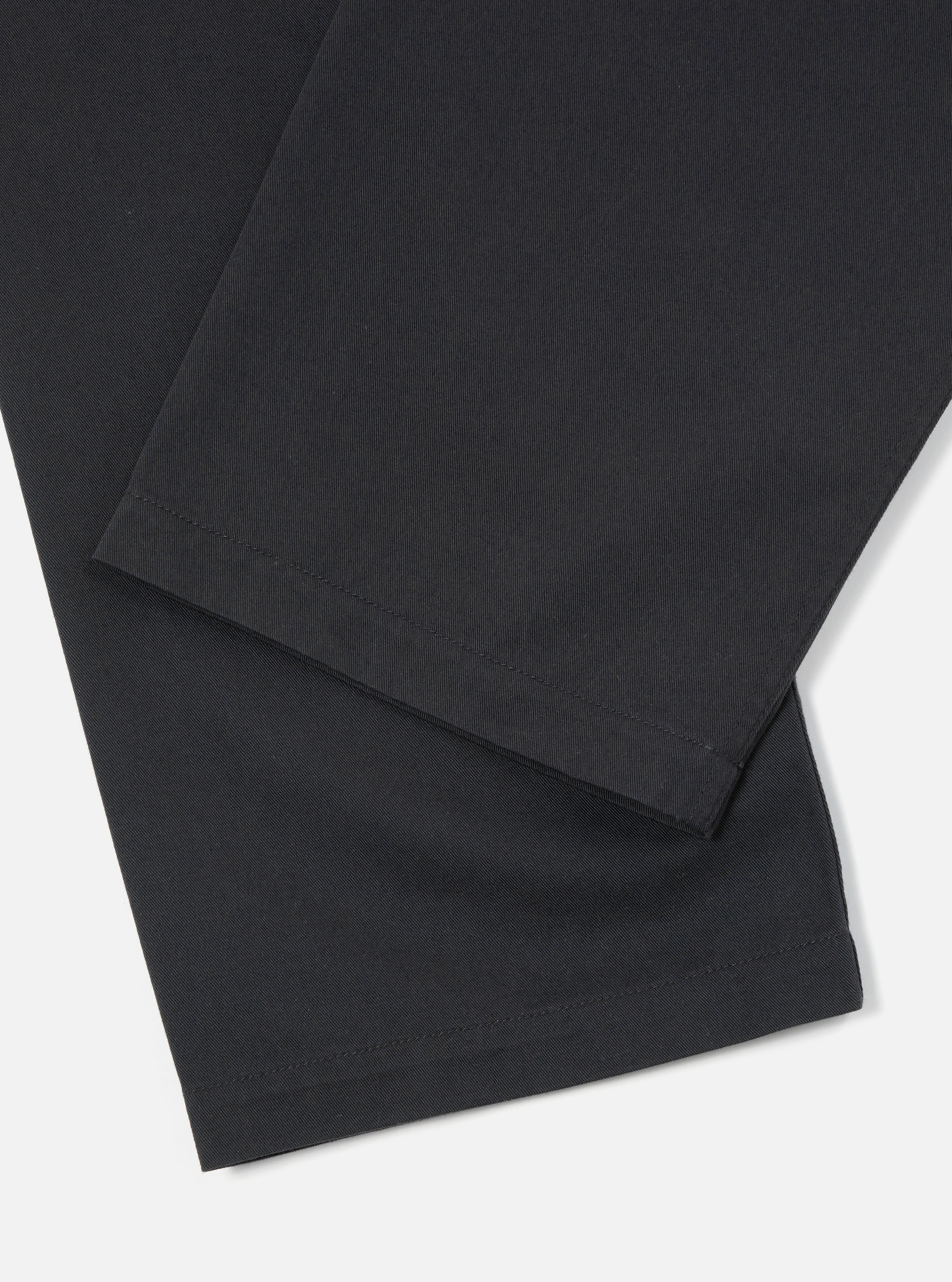 Black Twill Double Pleat Pant - Image 7