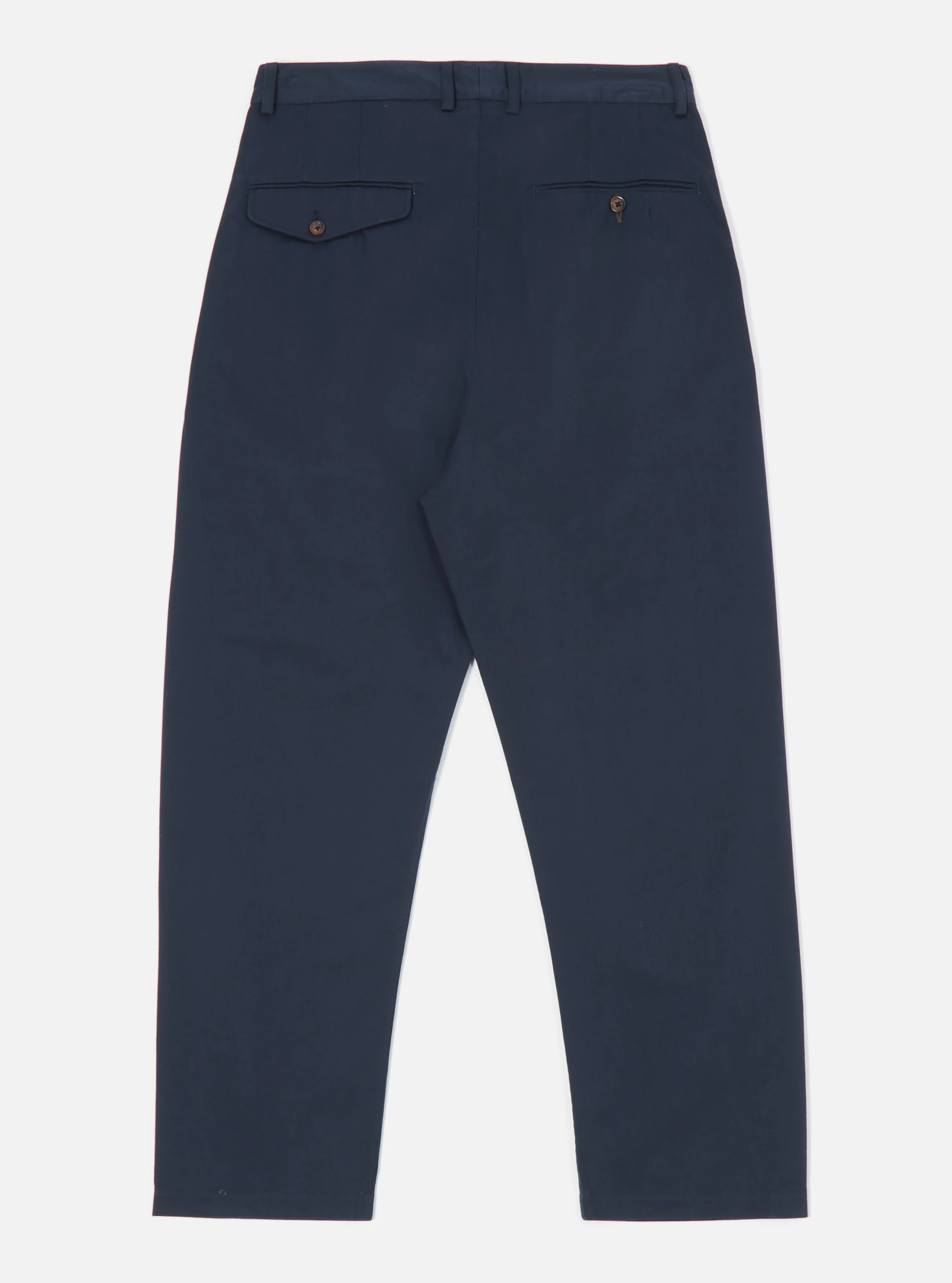 Navy Twill Double Pleat Pant - Image 3