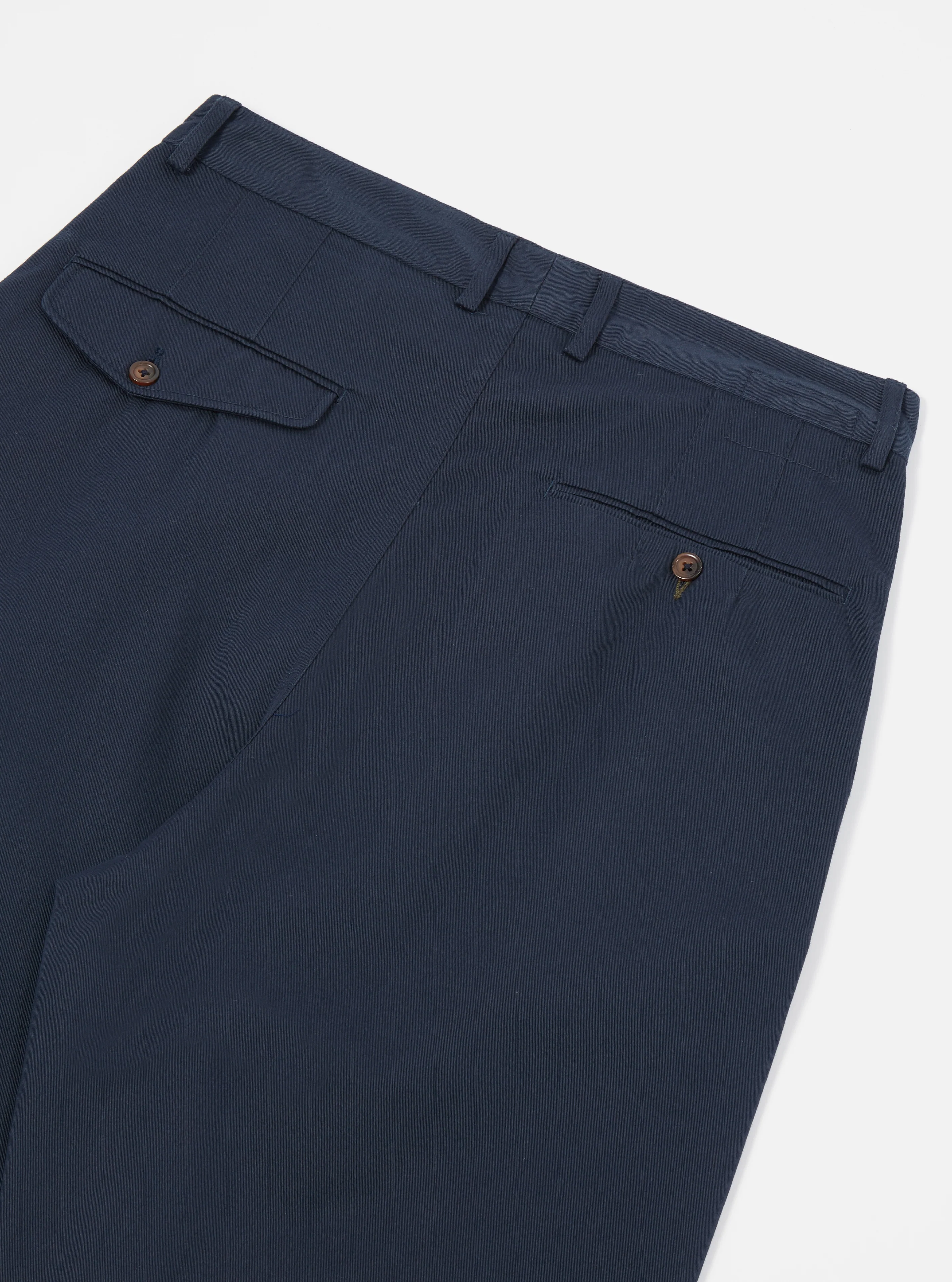 Navy Twill Double Pleat Pant - Image 5