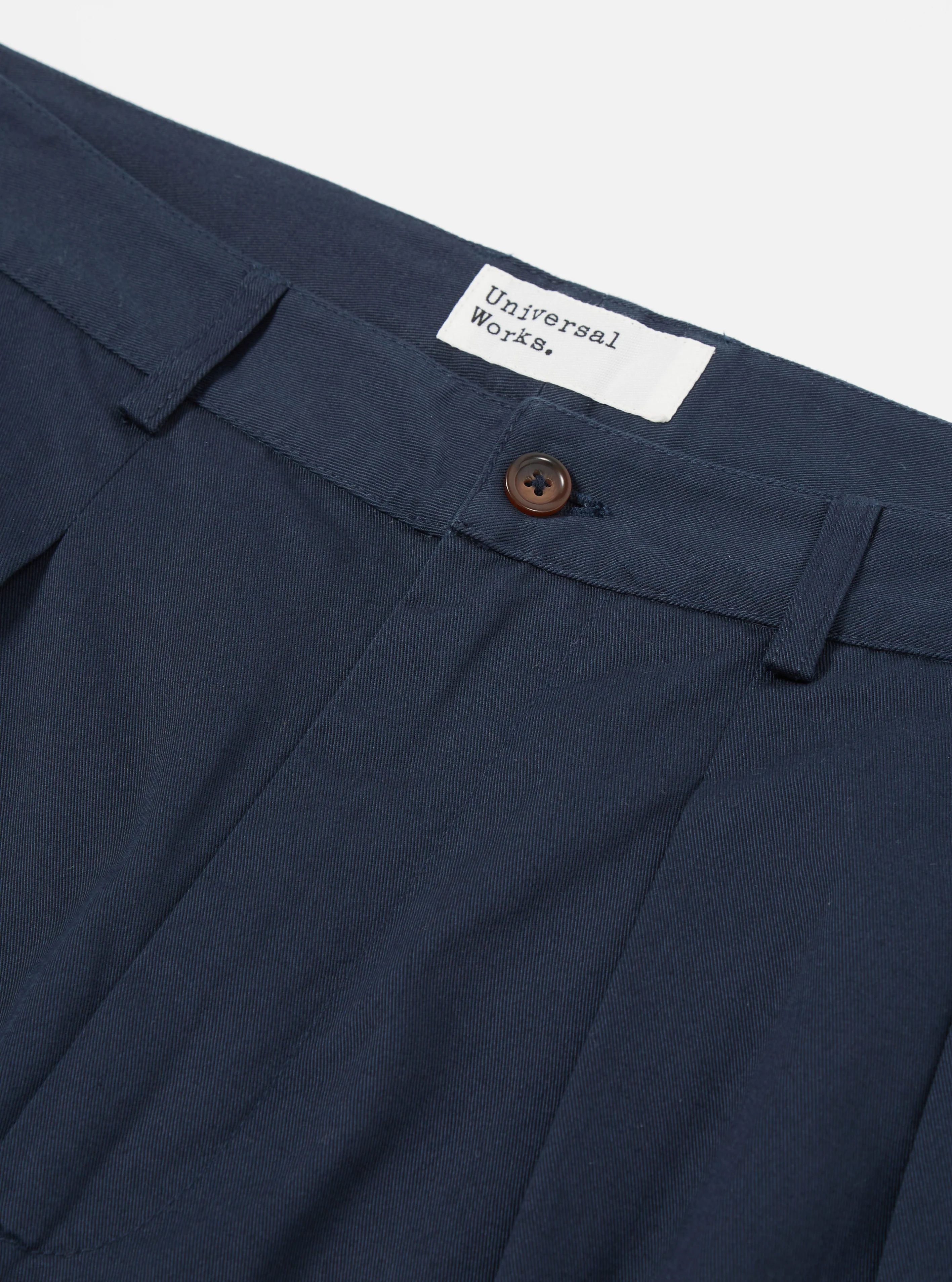 Navy Twill Double Pleat Pant - Image 6