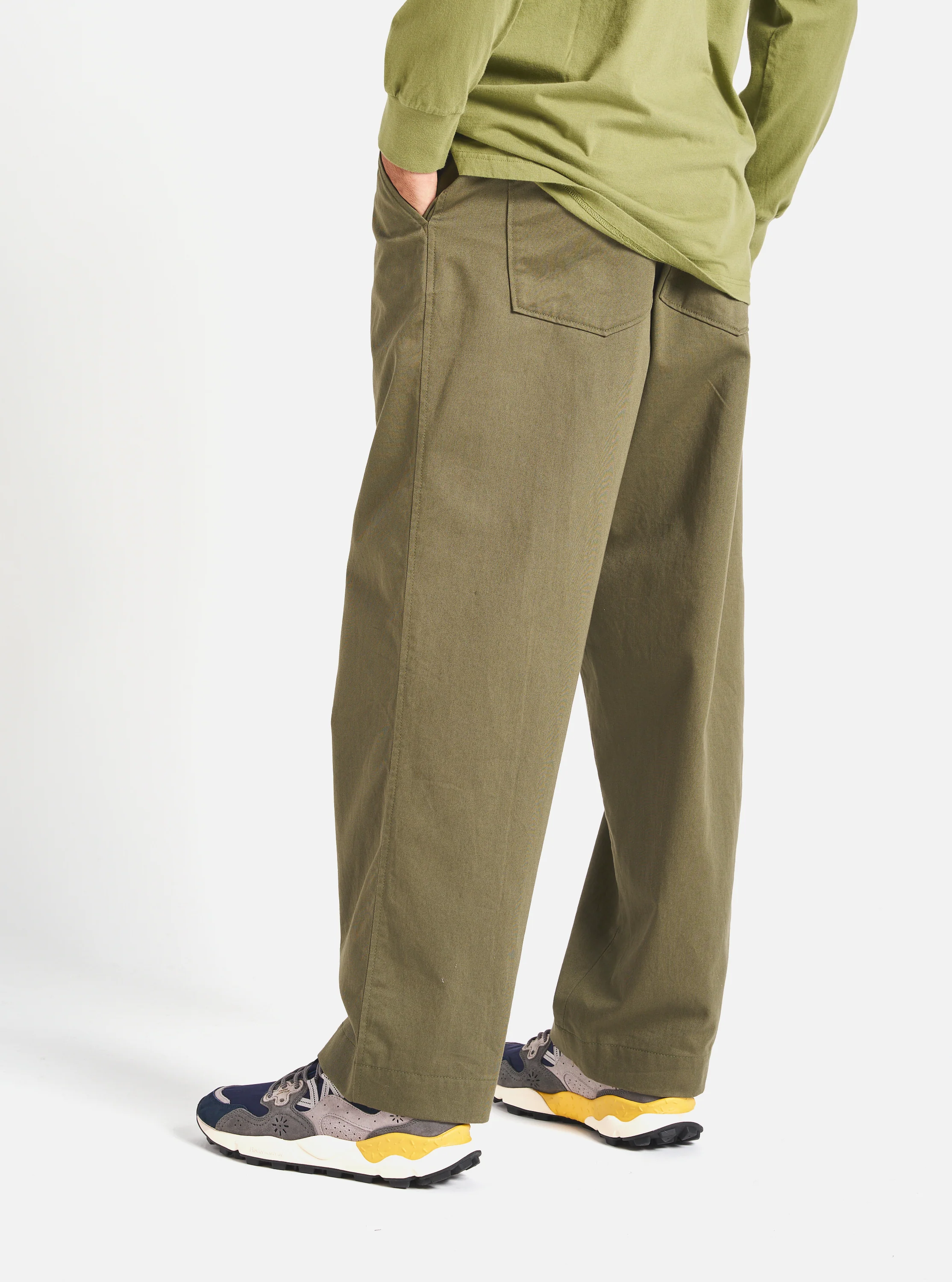 Light Olive Twill Duke Pant - Image 3
