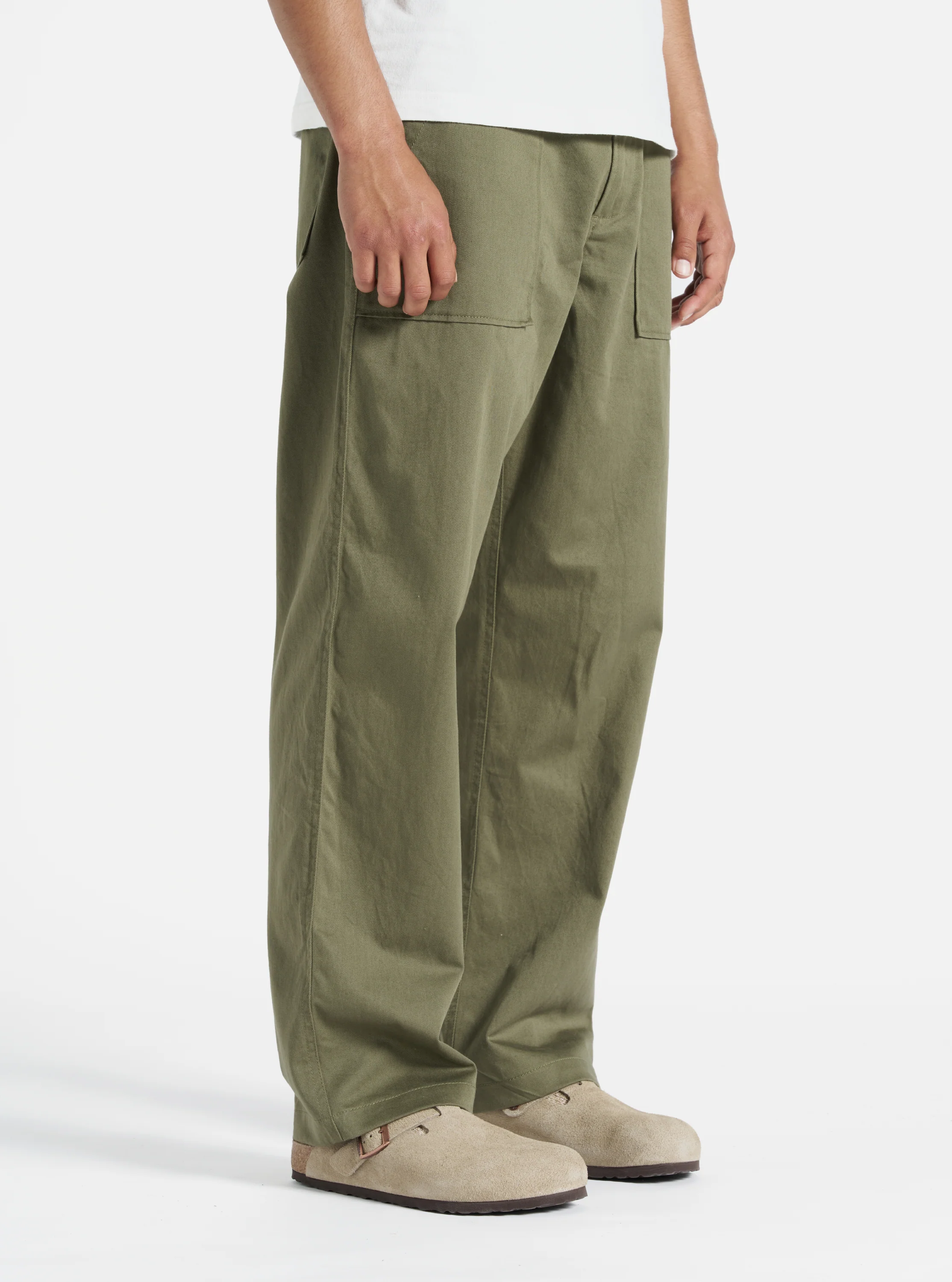 Light Olive Twill Fatigue Pant (Undarted) - Image 2