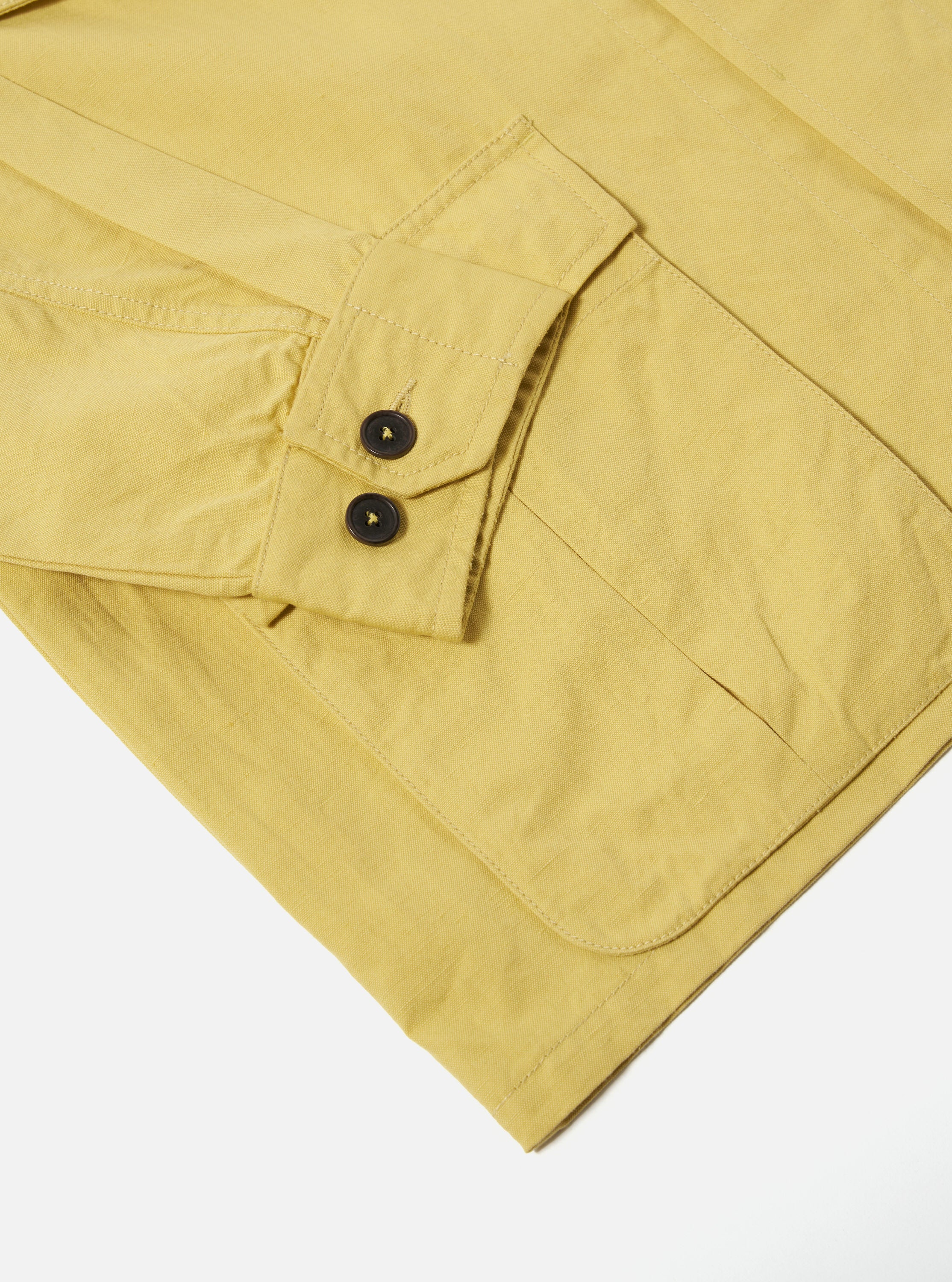 Lemon Linen Slub Weave Jungle Jacket - Image 7