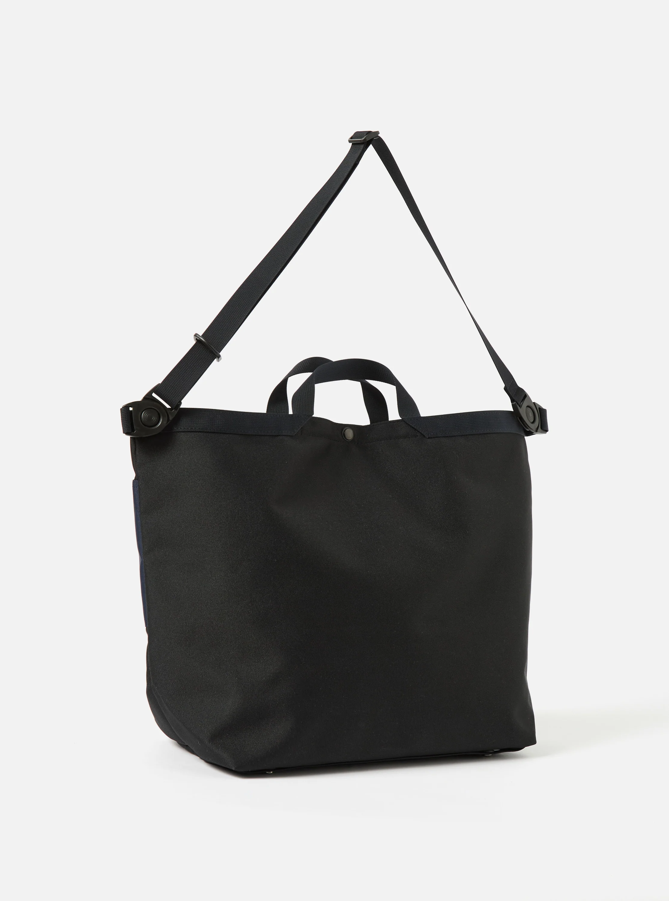 master-piece x Universal Works Black Recycled Tech Canvas Large Tote Bag - Image 3