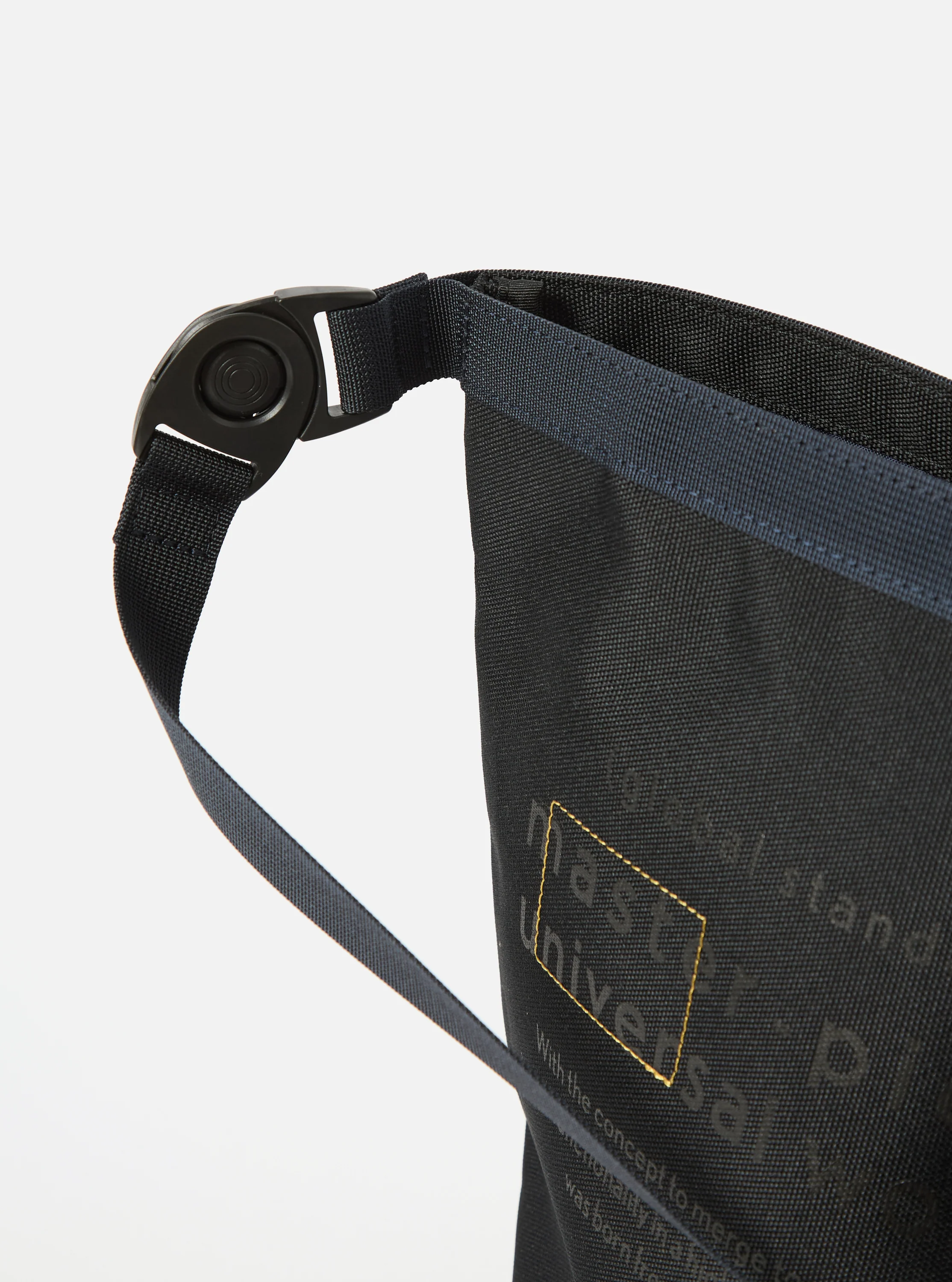 master-piece x Universal Works Black Recycled Tech Canvas Large Tote Bag - Image 5
