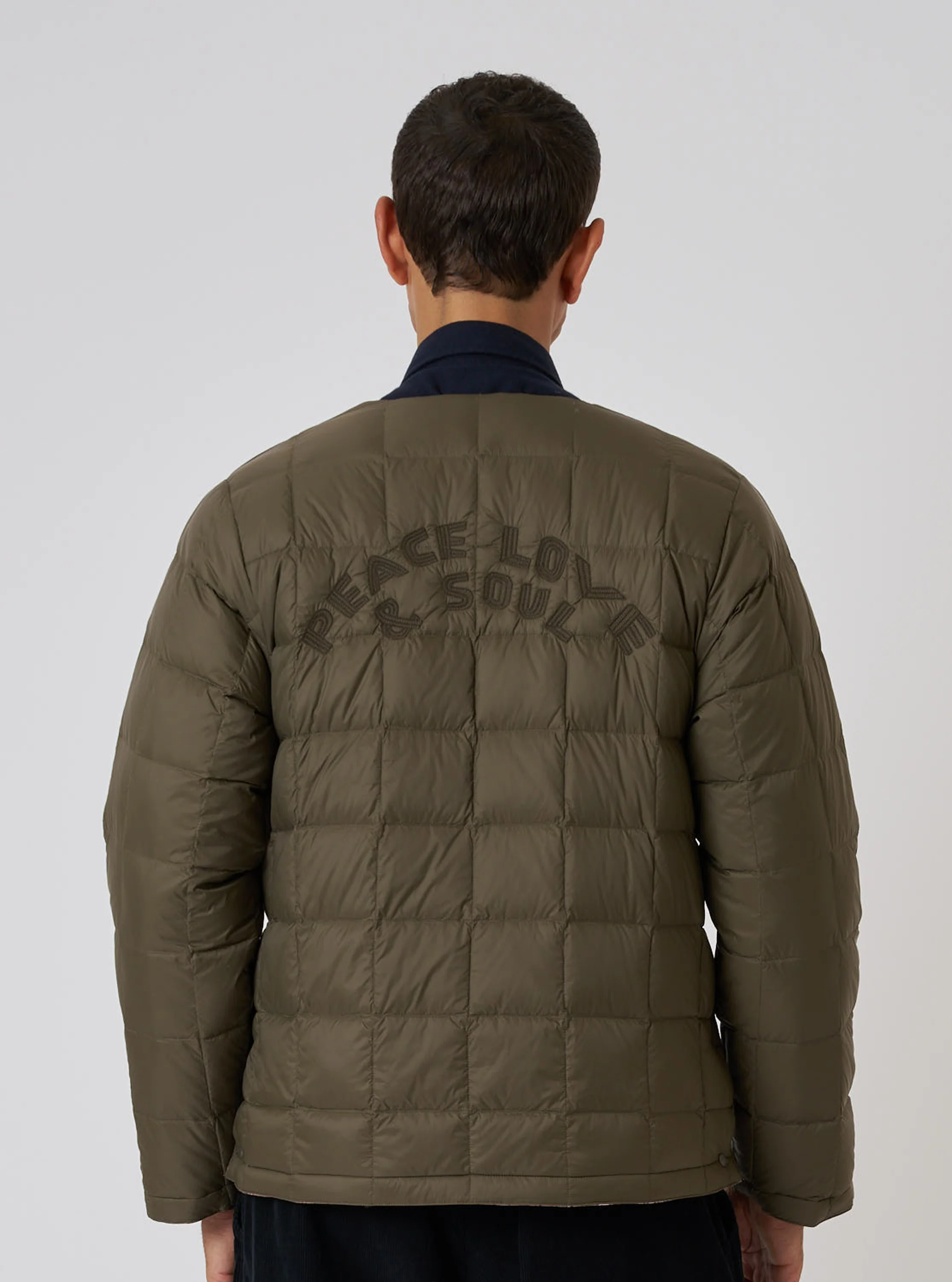TAION x Universal Works Reversible Dark Olive Military Line Liner Jacket - Image 3
