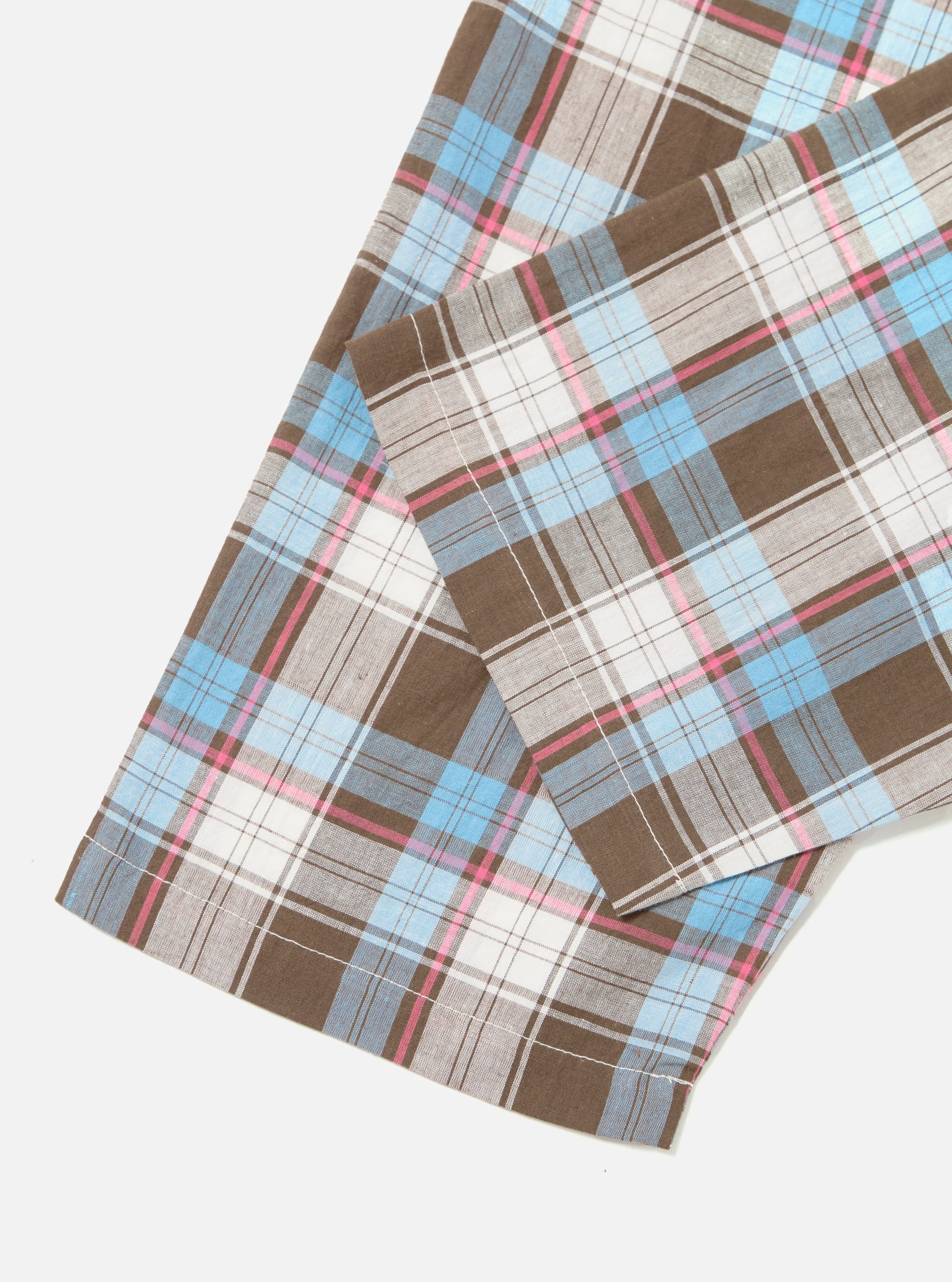 Blue/Brown Check 3 Long Pyjama Set - Image 13