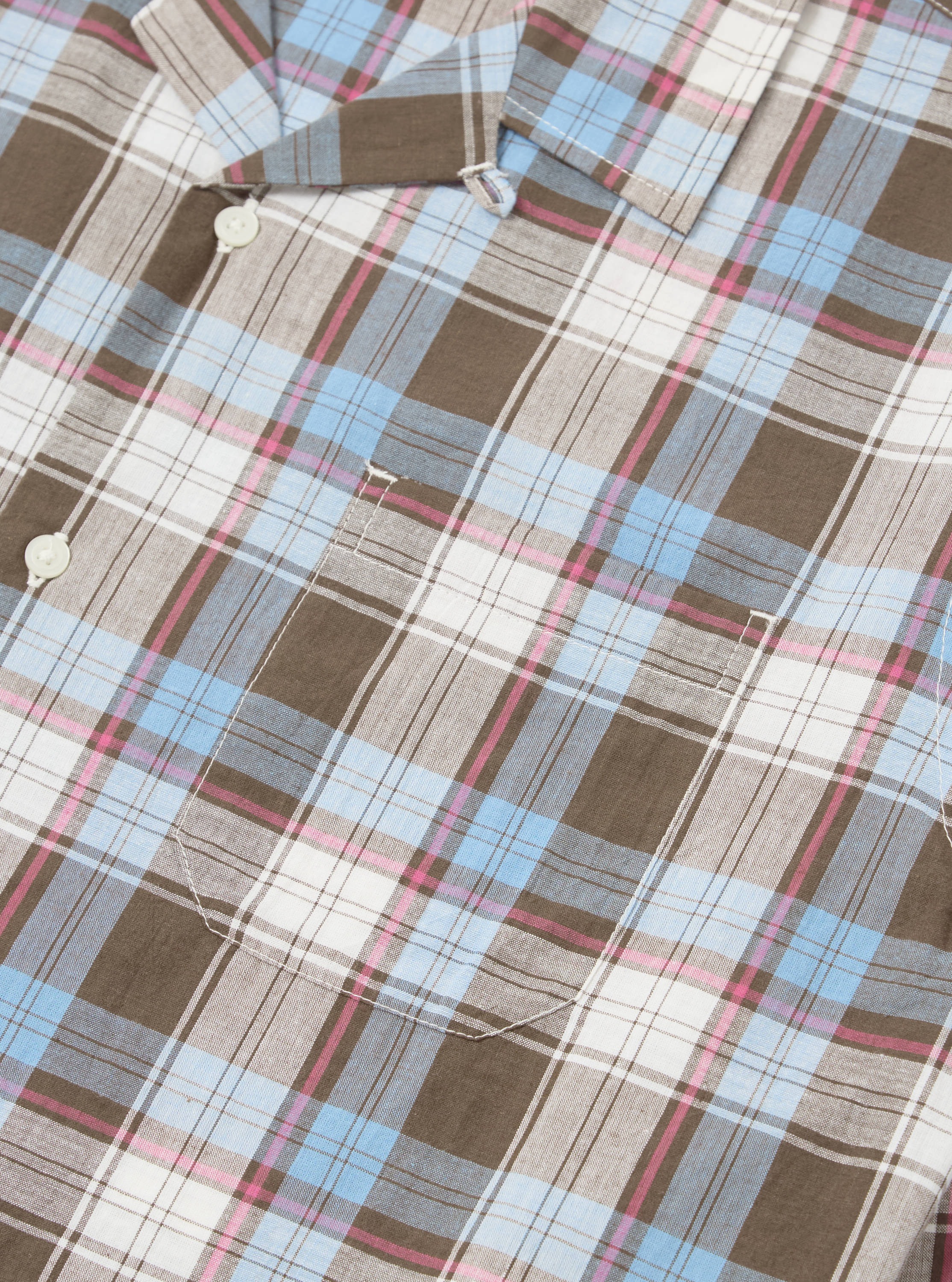 Blue/Brown Check 3 Long Pyjama Set - Image 6