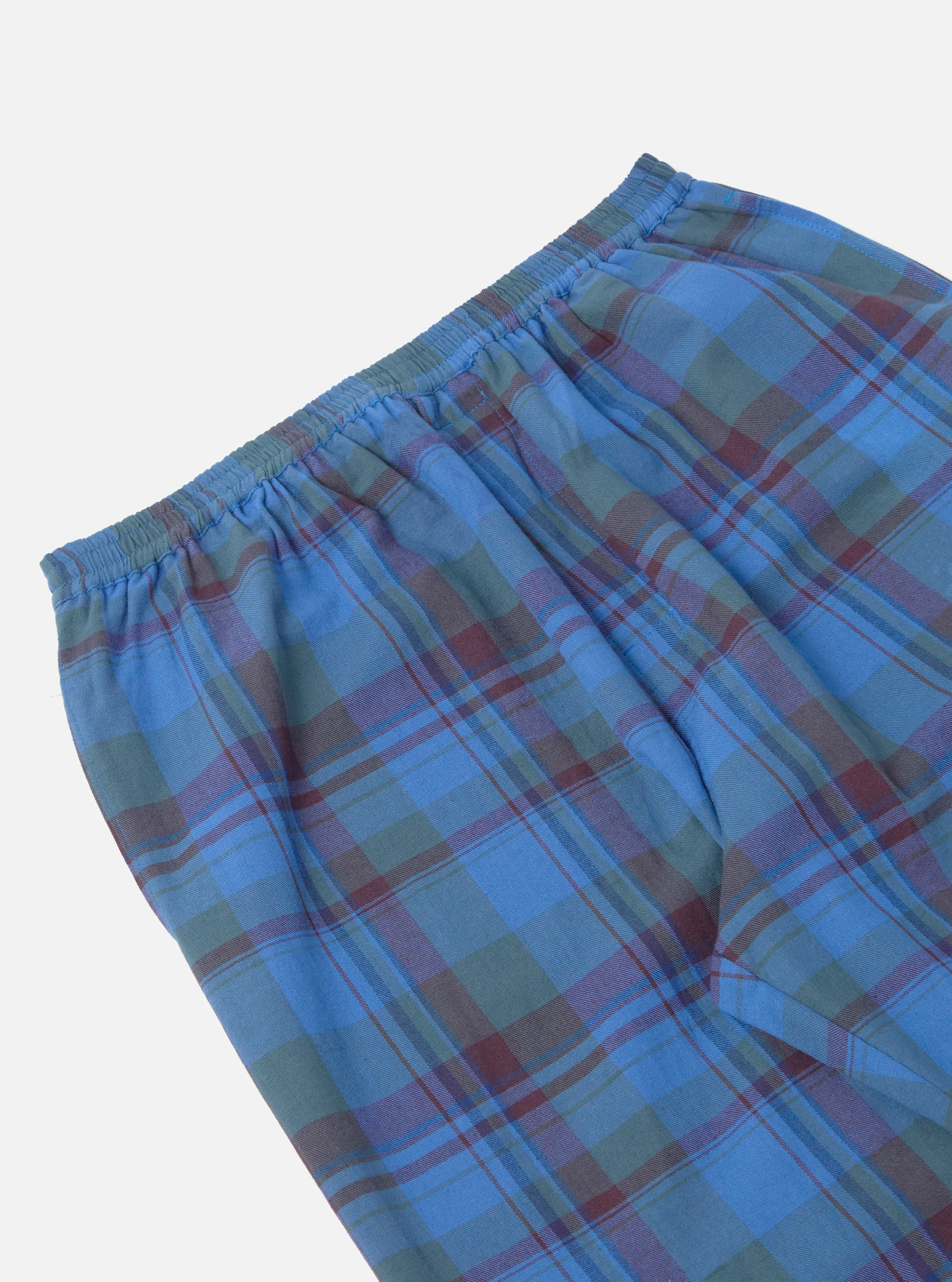 Blue Kip Check Long Pyjama Set - Image 11