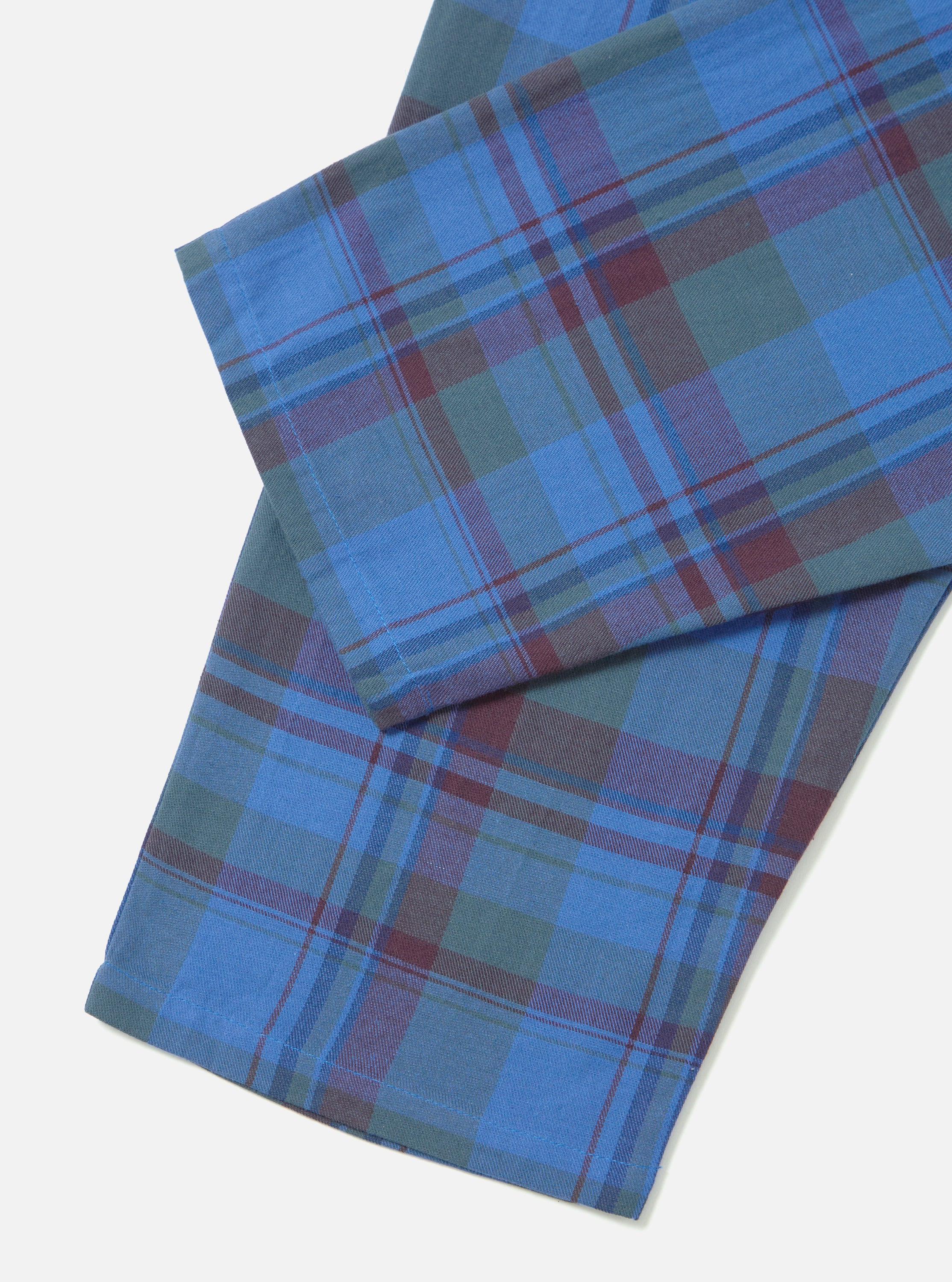 Blue Kip Check Long Pyjama Set - Image 13