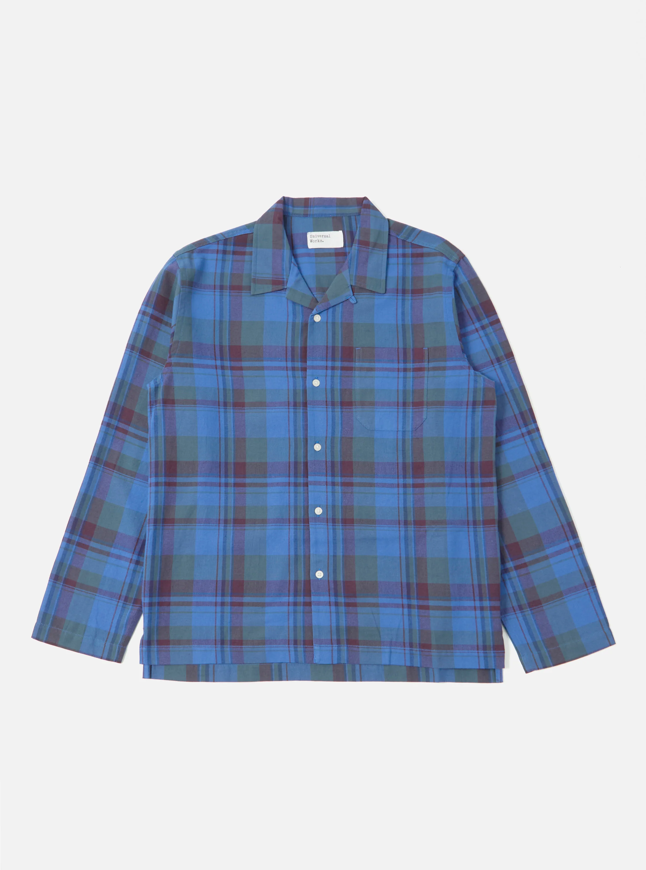 Blue Kip Check Long Pyjama Set - Image 3