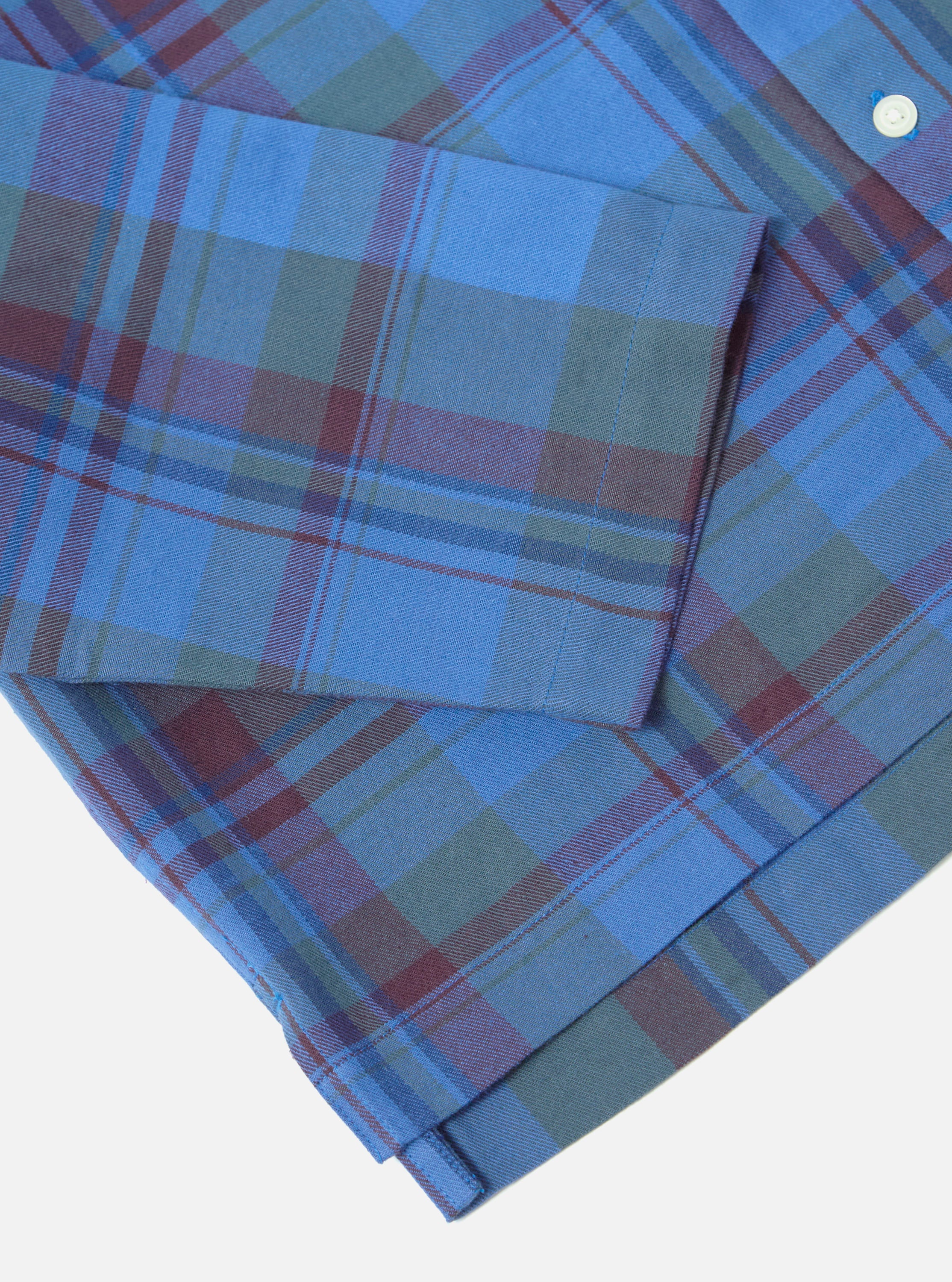 Blue Kip Check Long Pyjama Set - Image 8