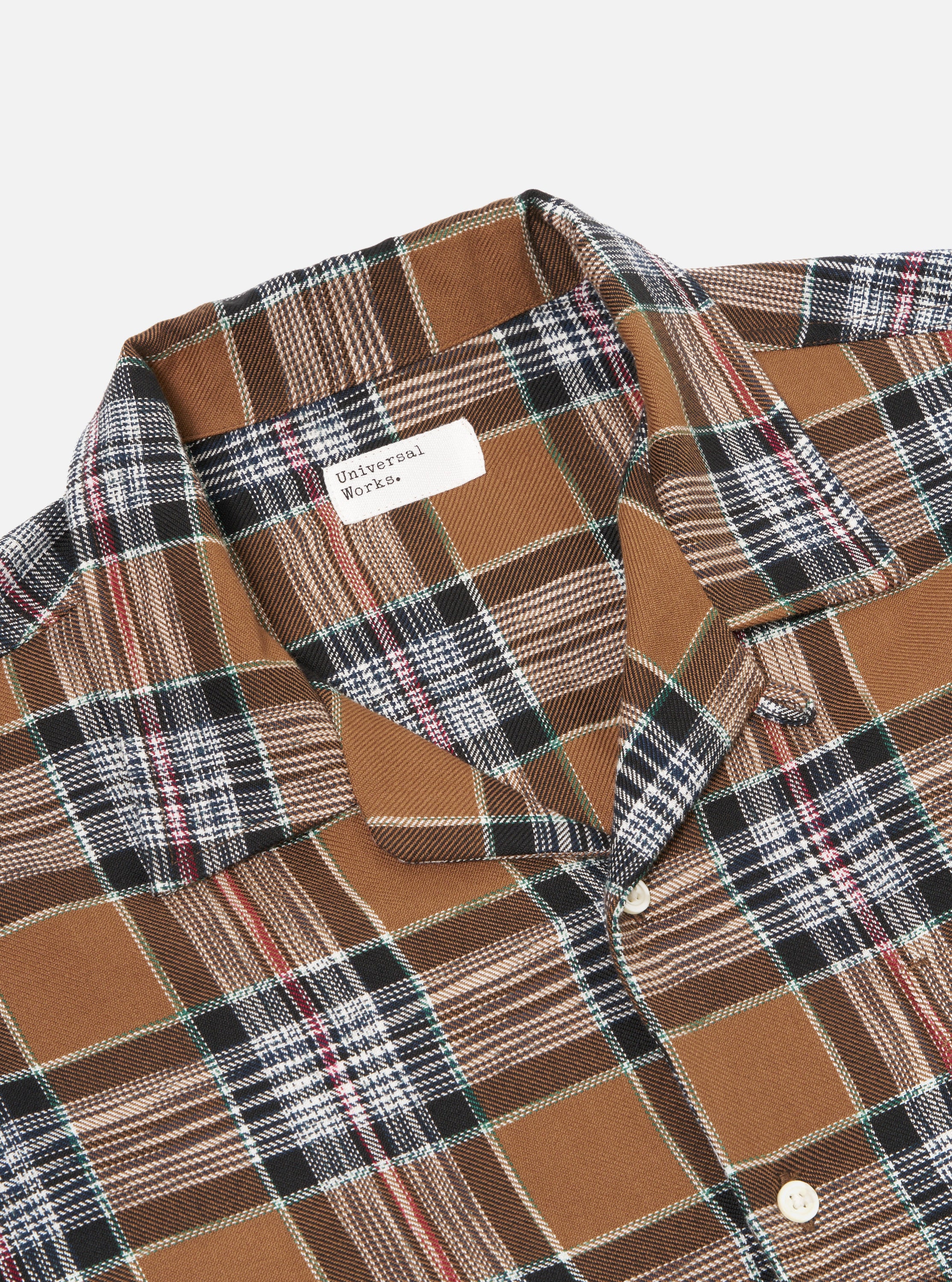 Brown Ikat Twill Check Long Pyjama Set - Image 7