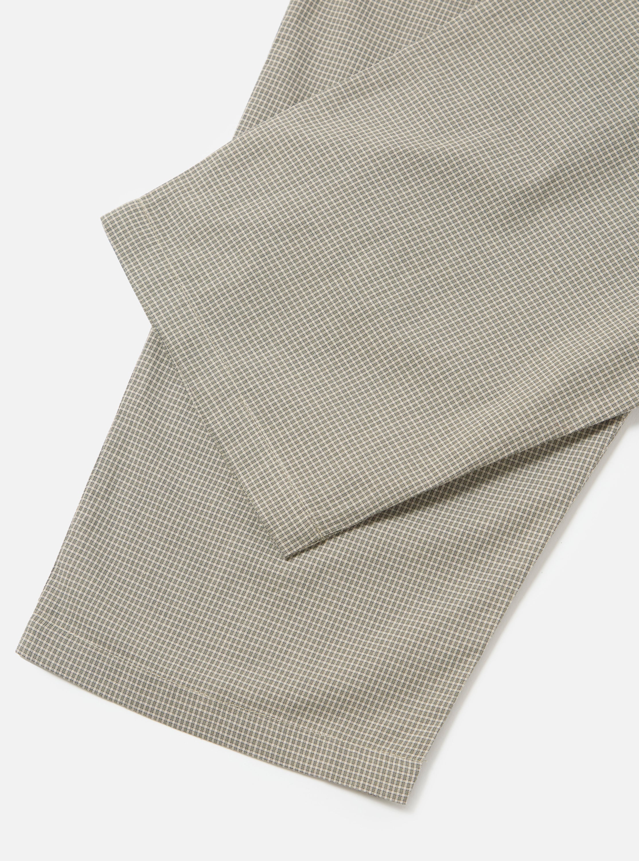Green Tiny Check Long Pyjama Set - Image 13