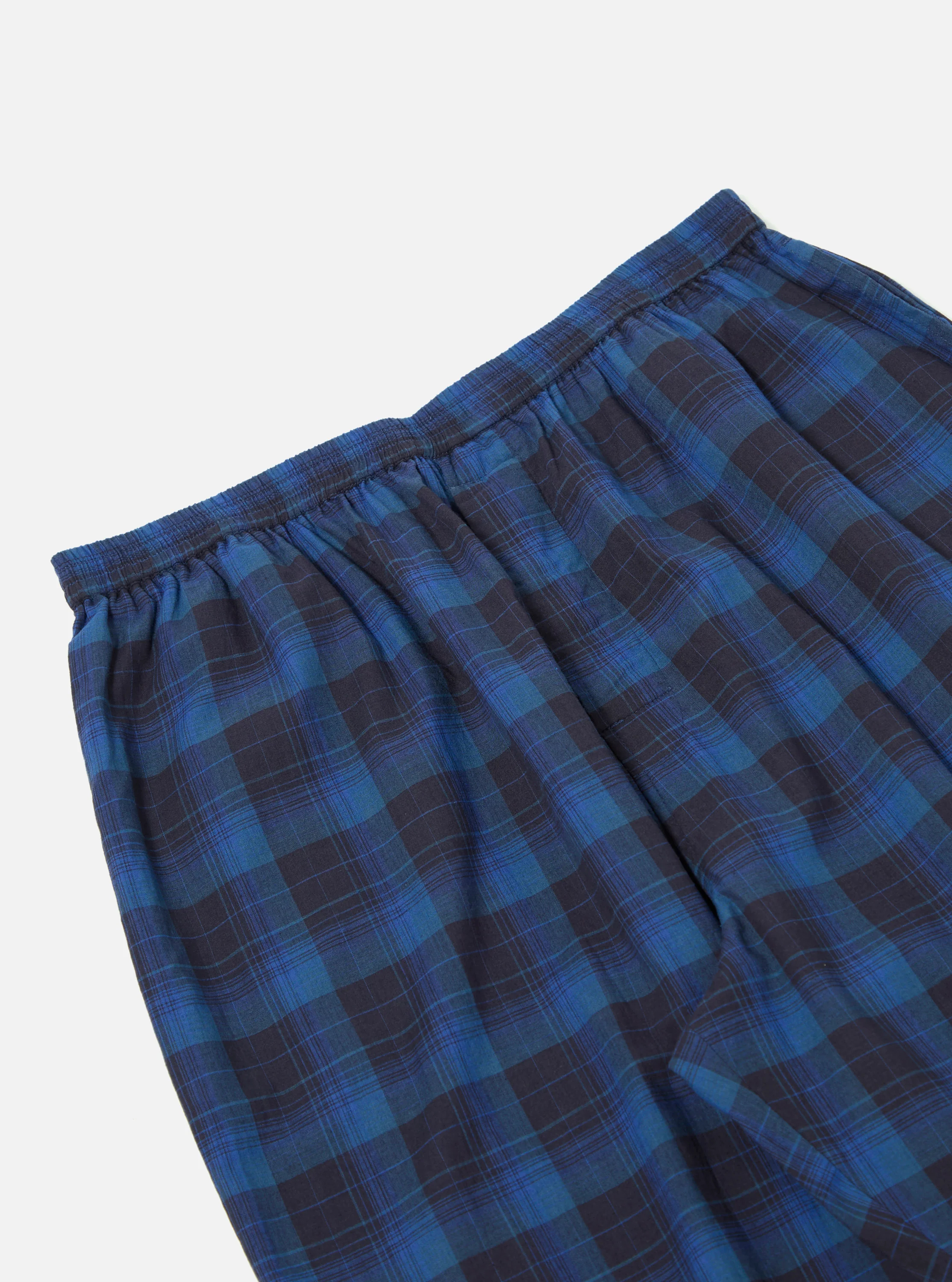 Navy/Blue Check Long Pyjama Set - Image 10