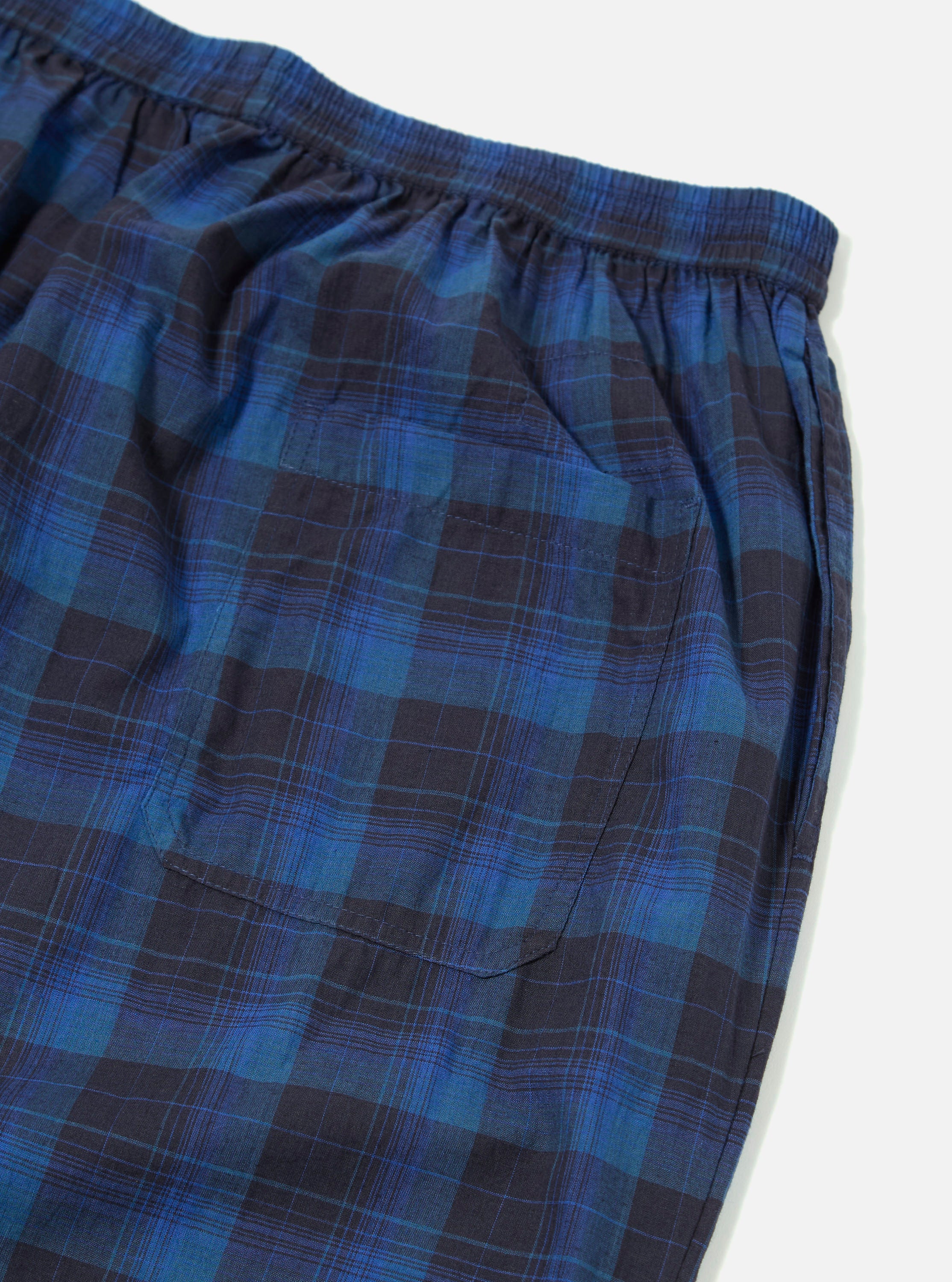 Navy/Blue Check Long Pyjama Set - Image 11