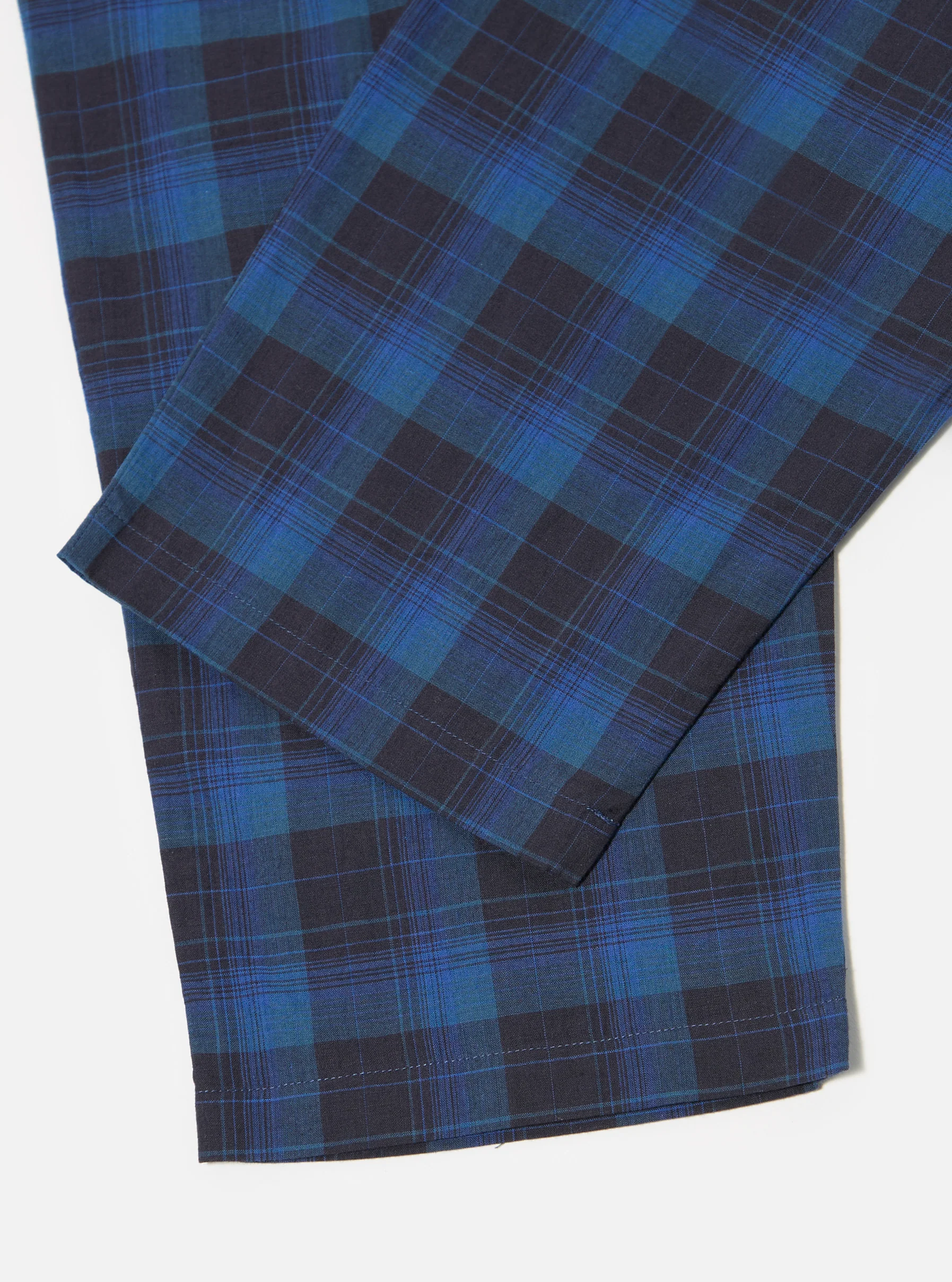 Navy/Blue Check Long Pyjama Set - Image 12
