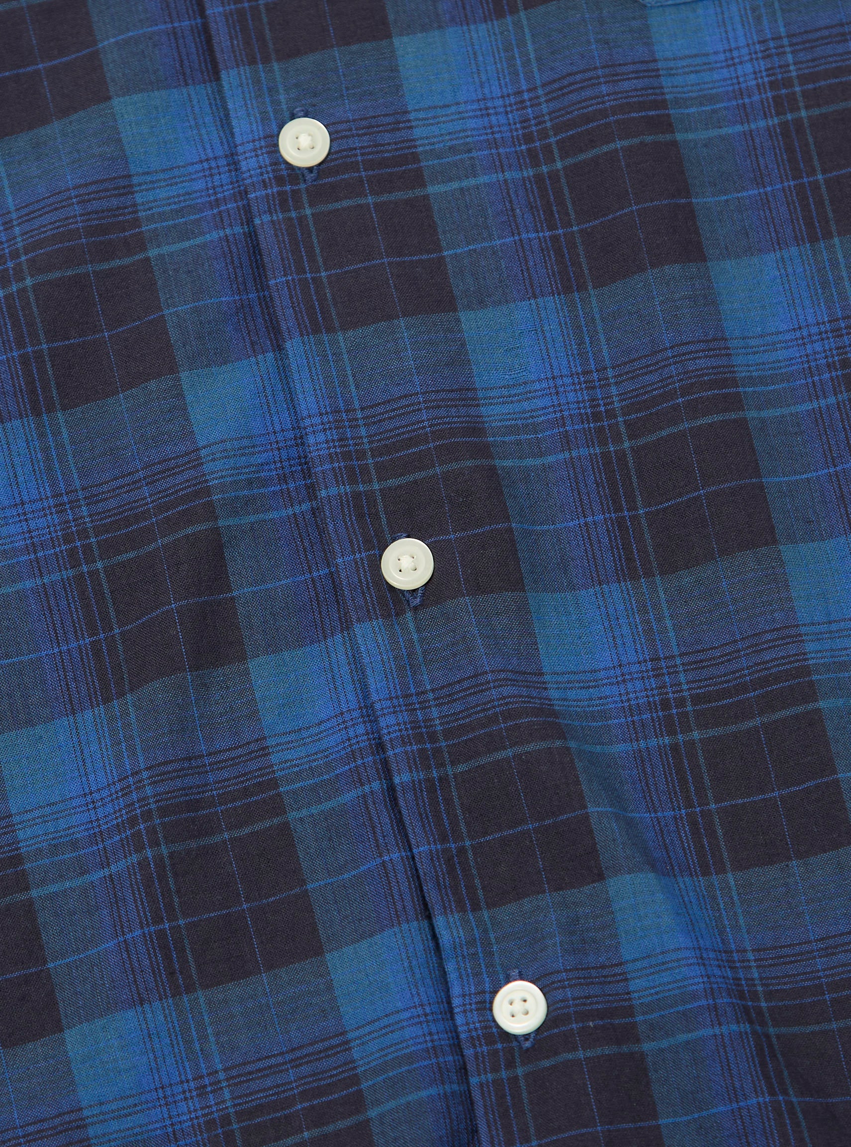 Navy/Blue Check Long Pyjama Set - Image 7
