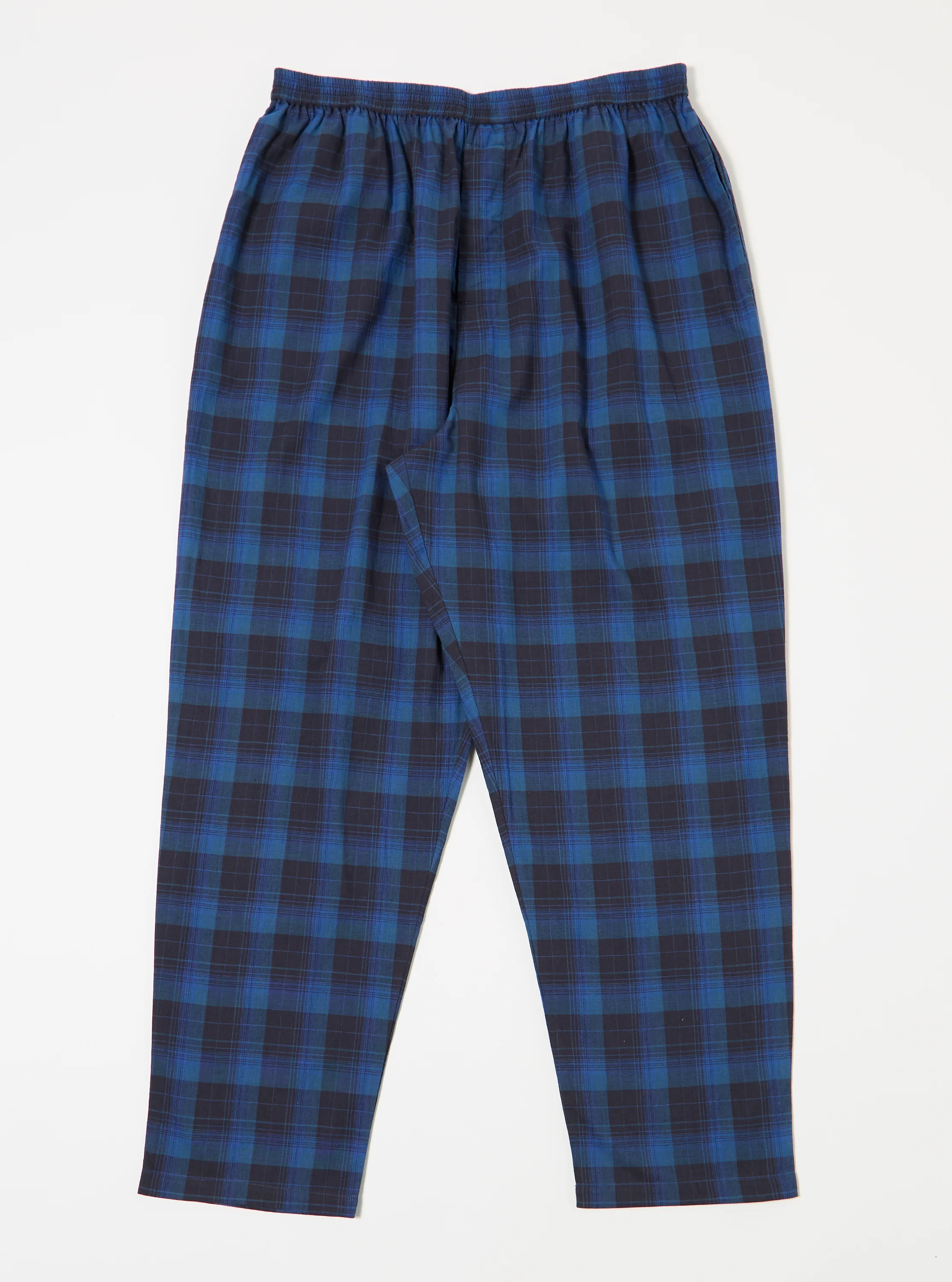 Navy/Blue Check Long Pyjama Set - Image 8