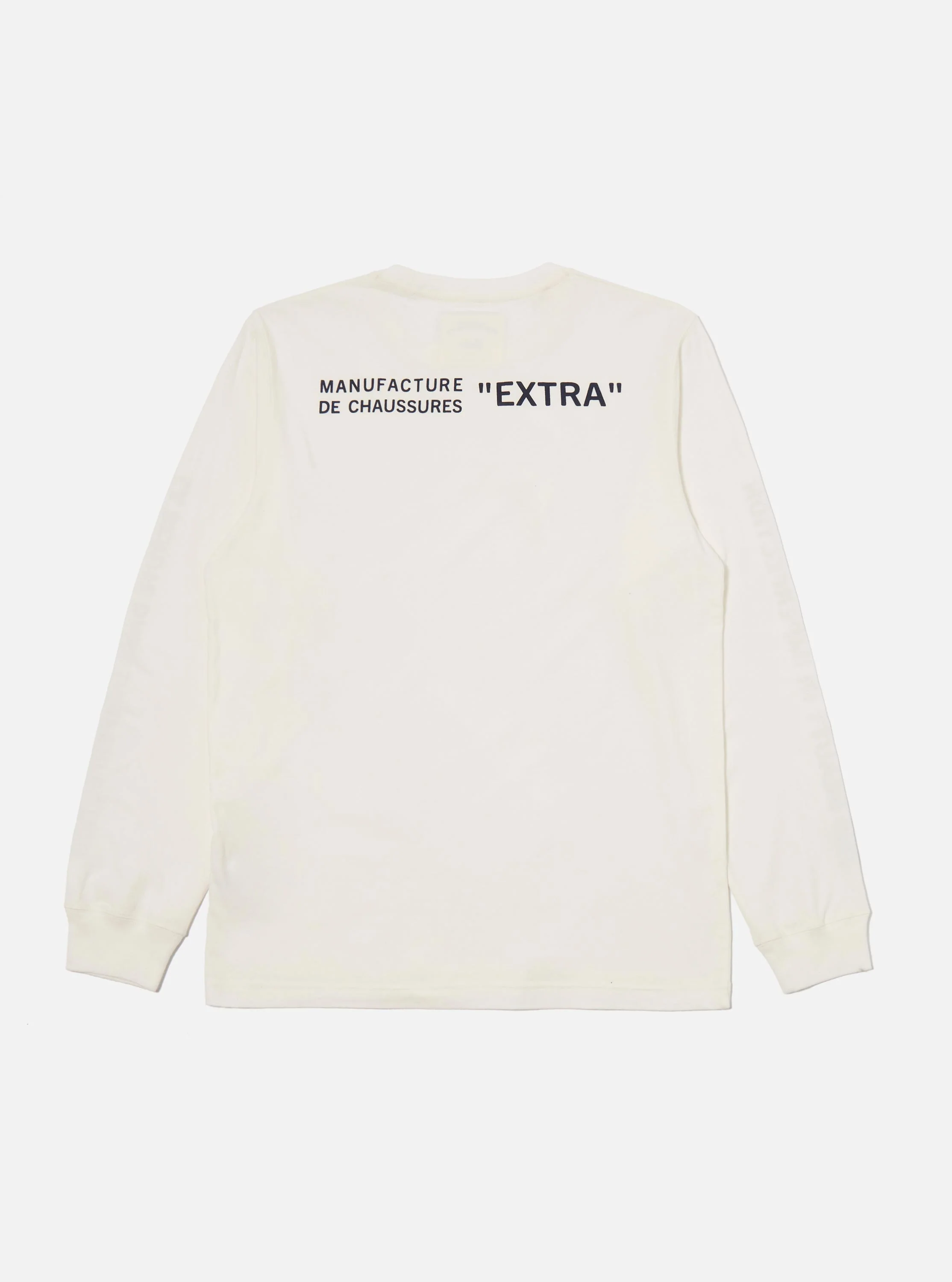Paraboot x Universal Works Ecru Single Jersey Long Sleeve Tee - Image 5