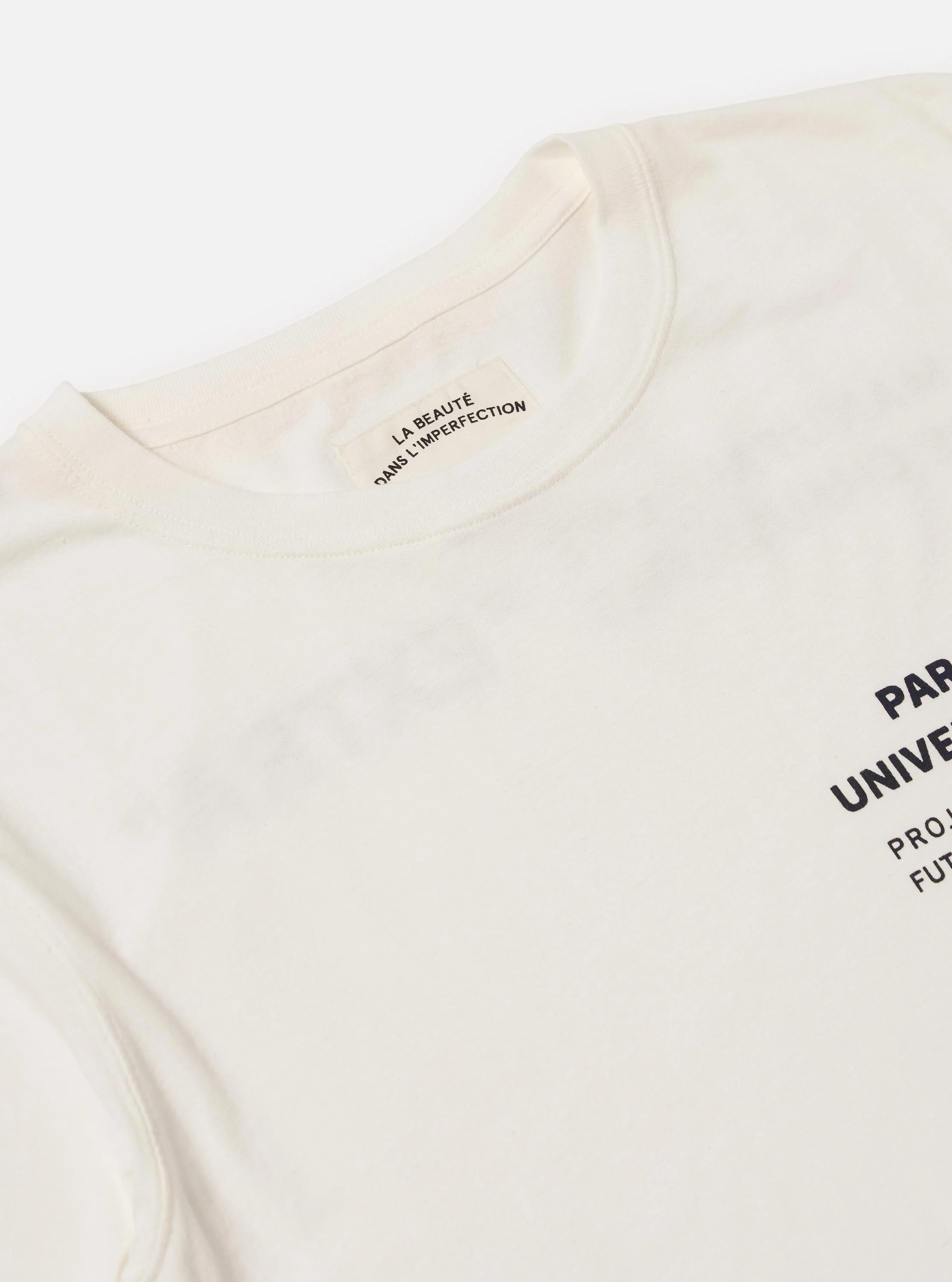 Paraboot x Universal Works Ecru Single Jersey Long Sleeve Tee - Image 6