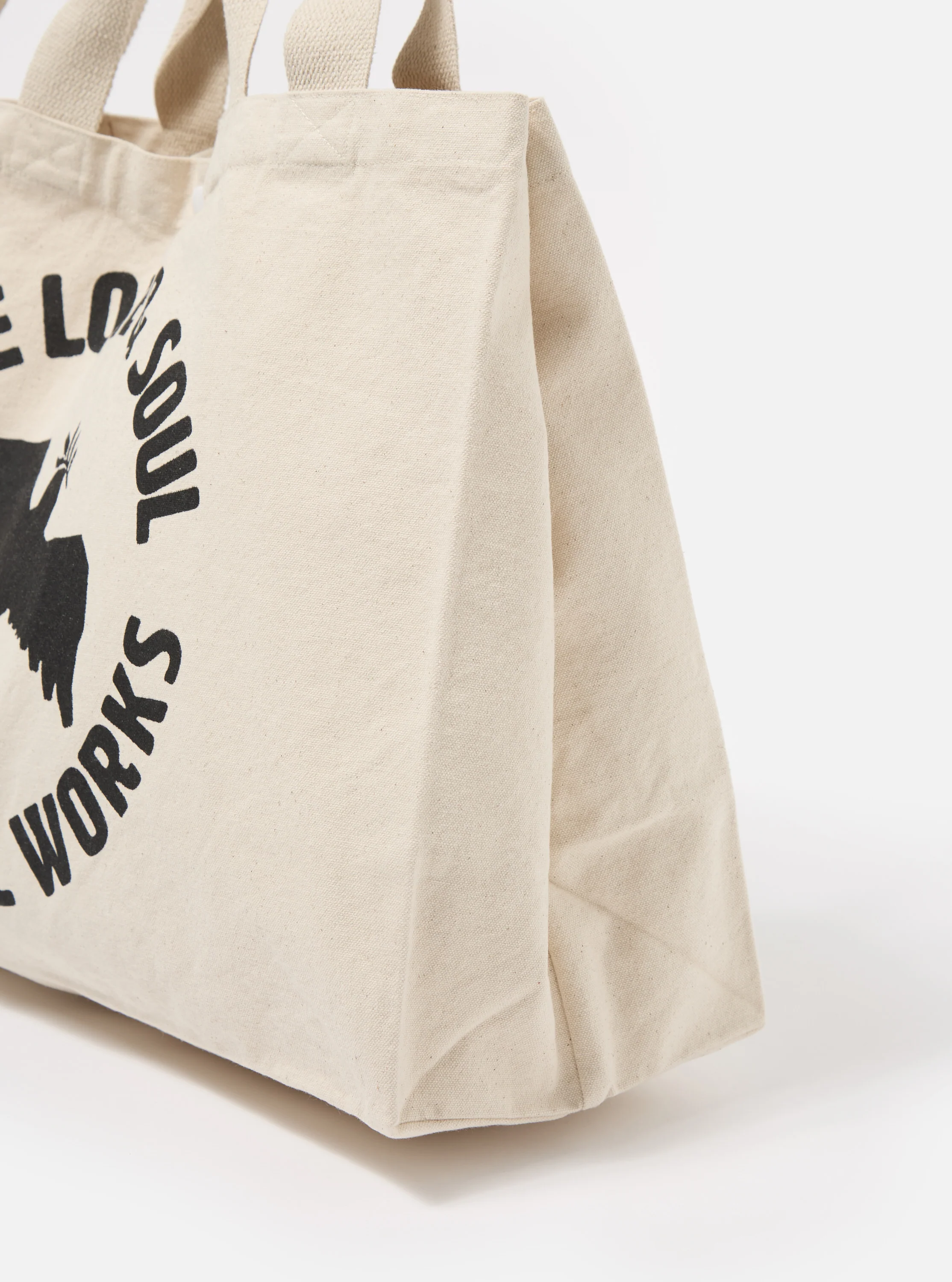 Ecru Canvas Market Tote - Image 4