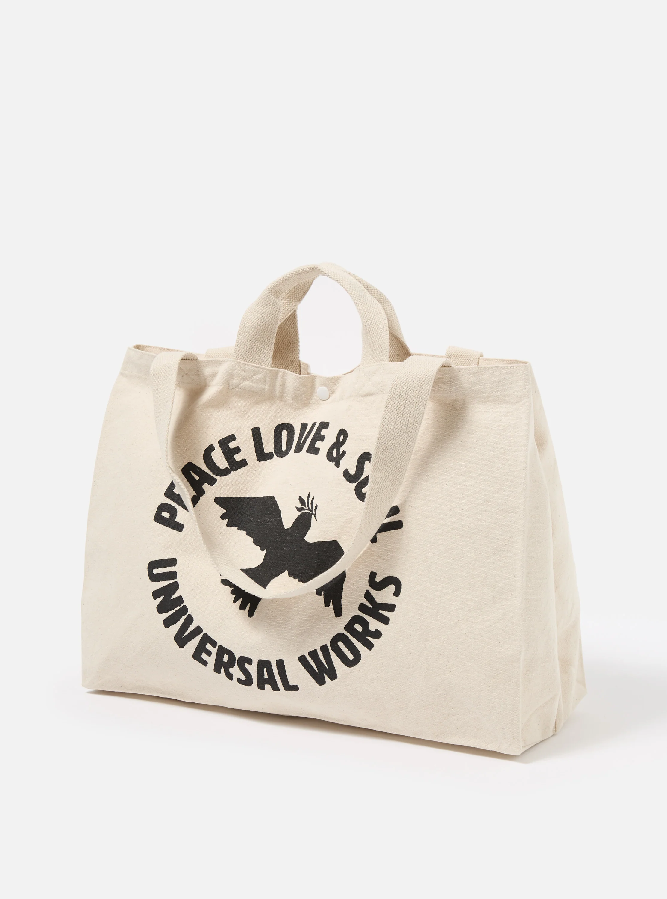 Ecru Canvas Market Tote - Image 5