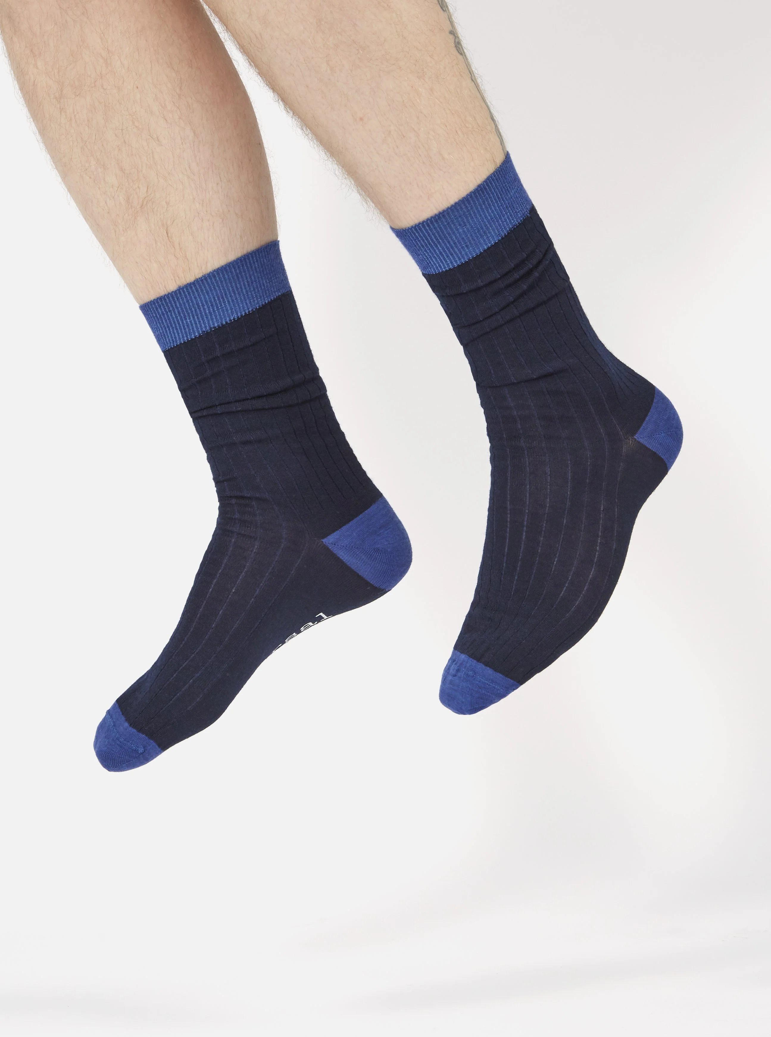 Navy Merino Merino Classic Sock - Image 2