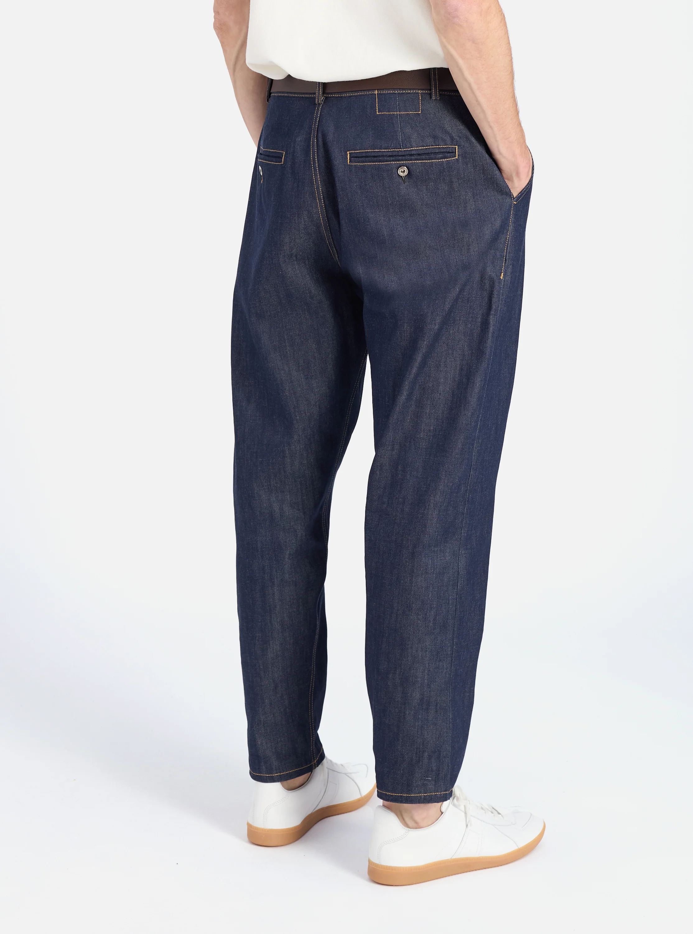Indigo 13oz Selvedge Denim Military Chino - Image 3