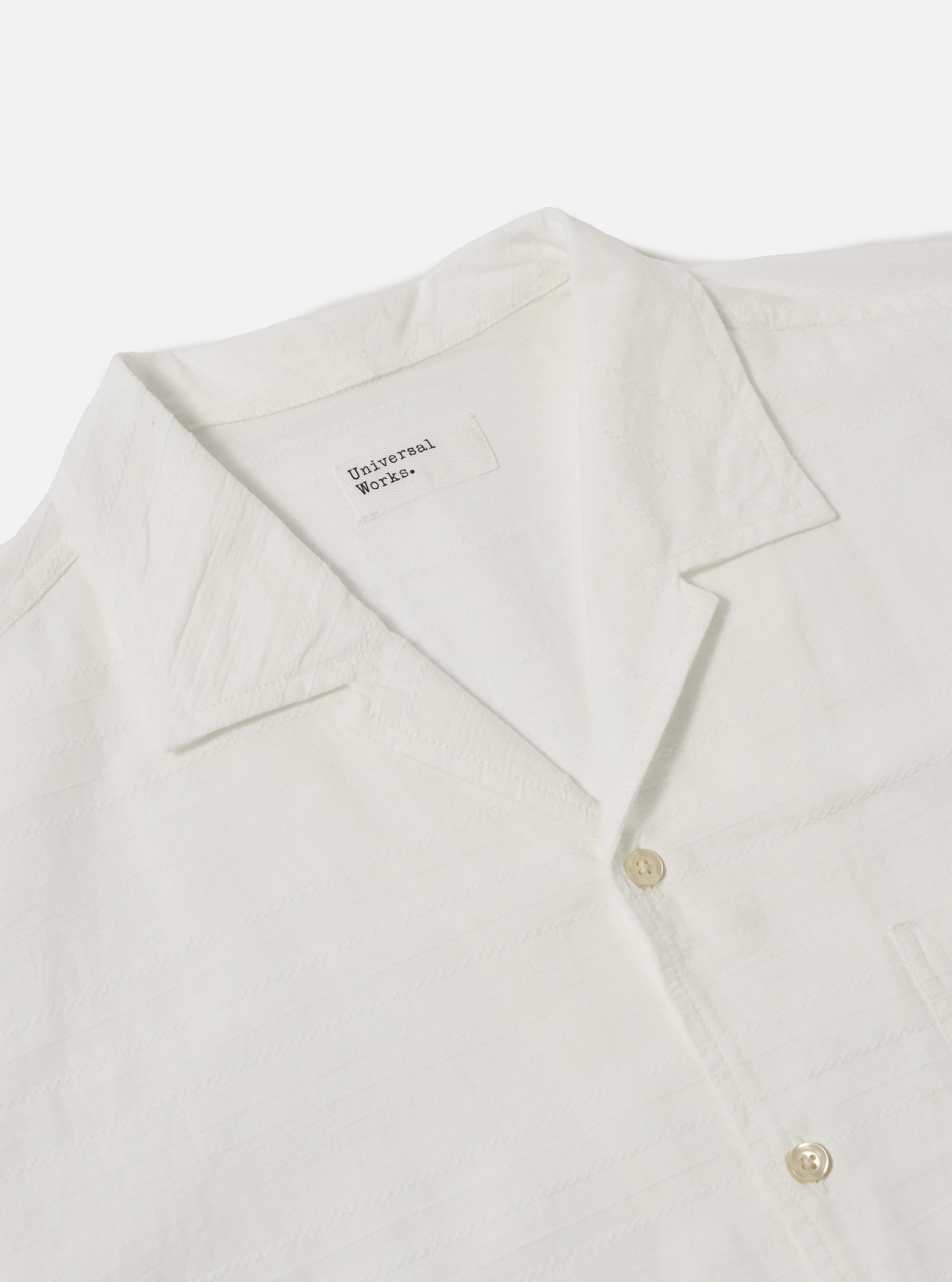 Ecru Deffe Self Stripe Minari Shirt - Image 5