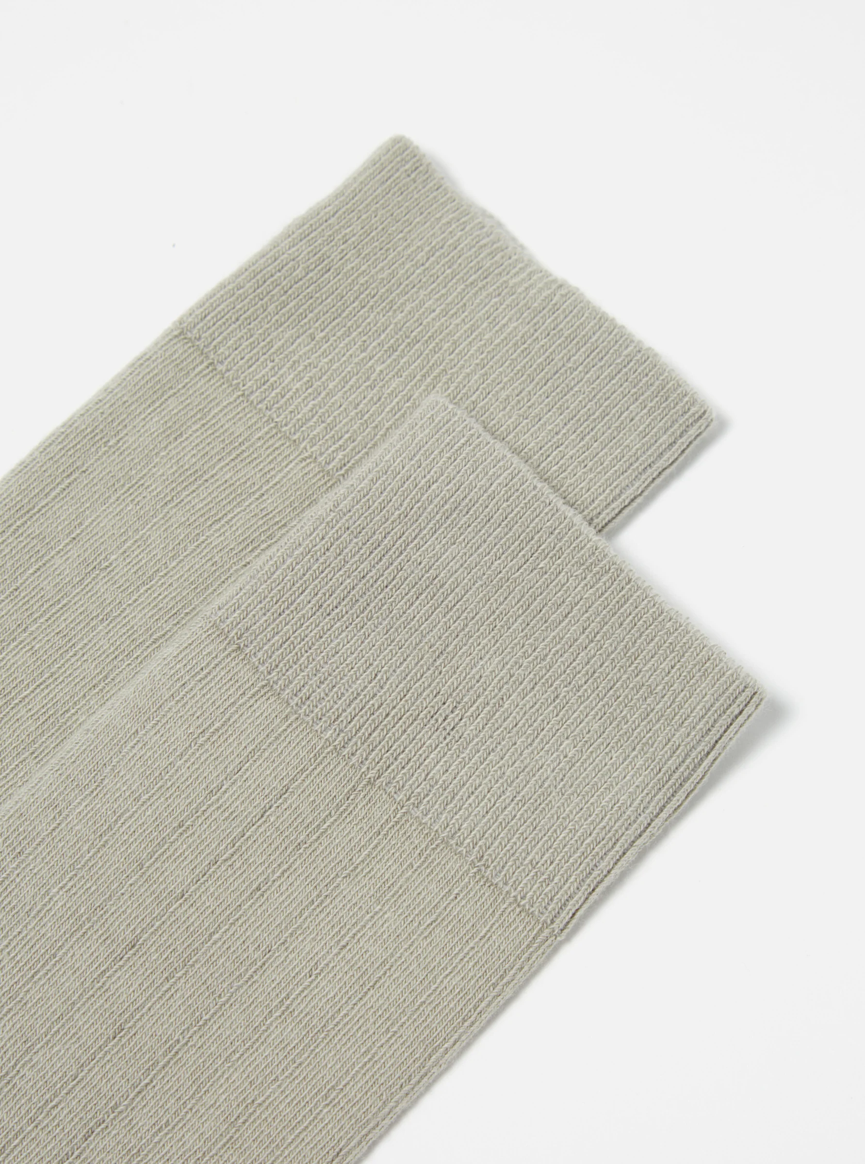 Grey Rib Knit Modal Sock - Image 2