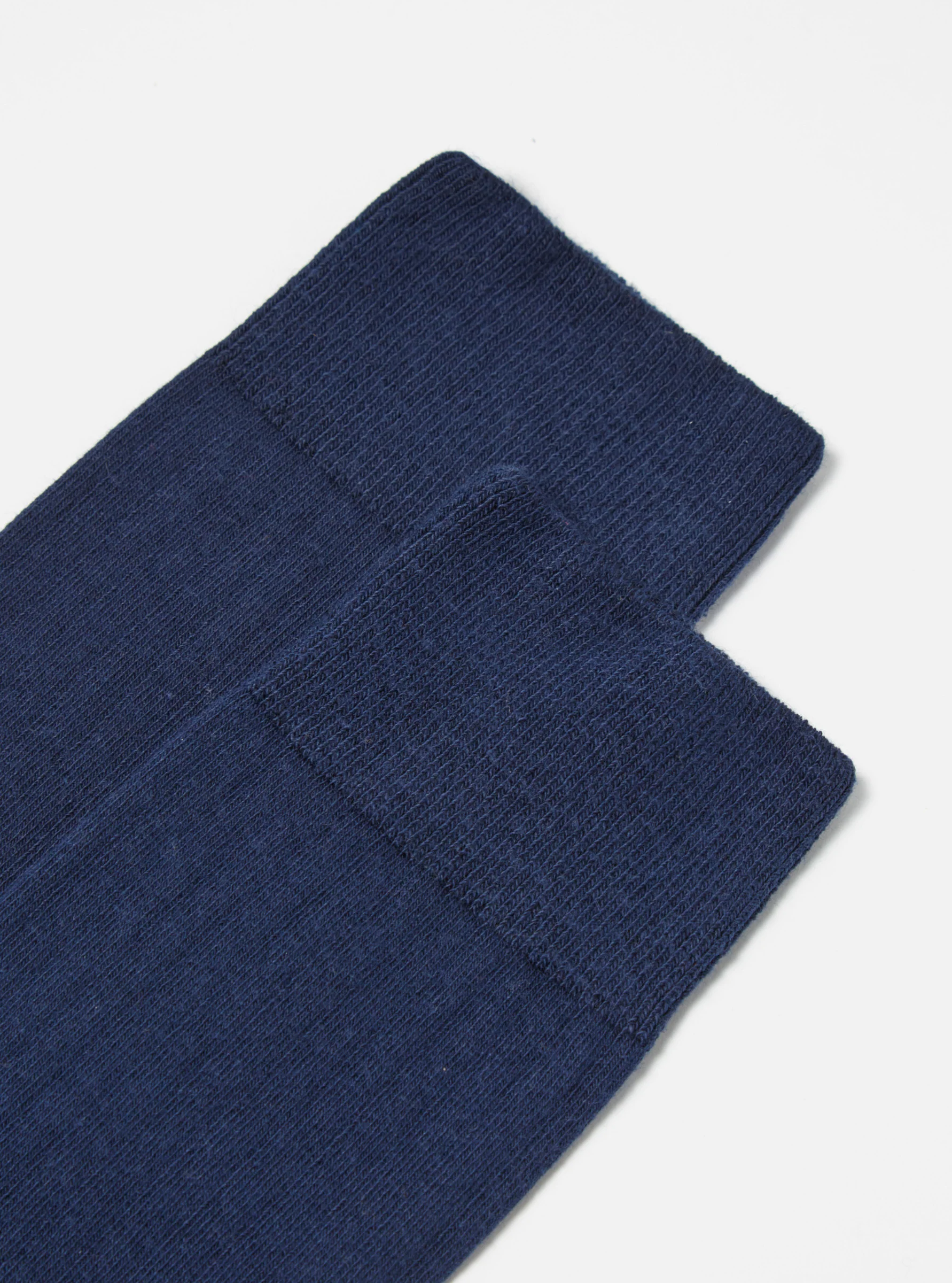 Navy Rib Knit Modal Sock - Image 2