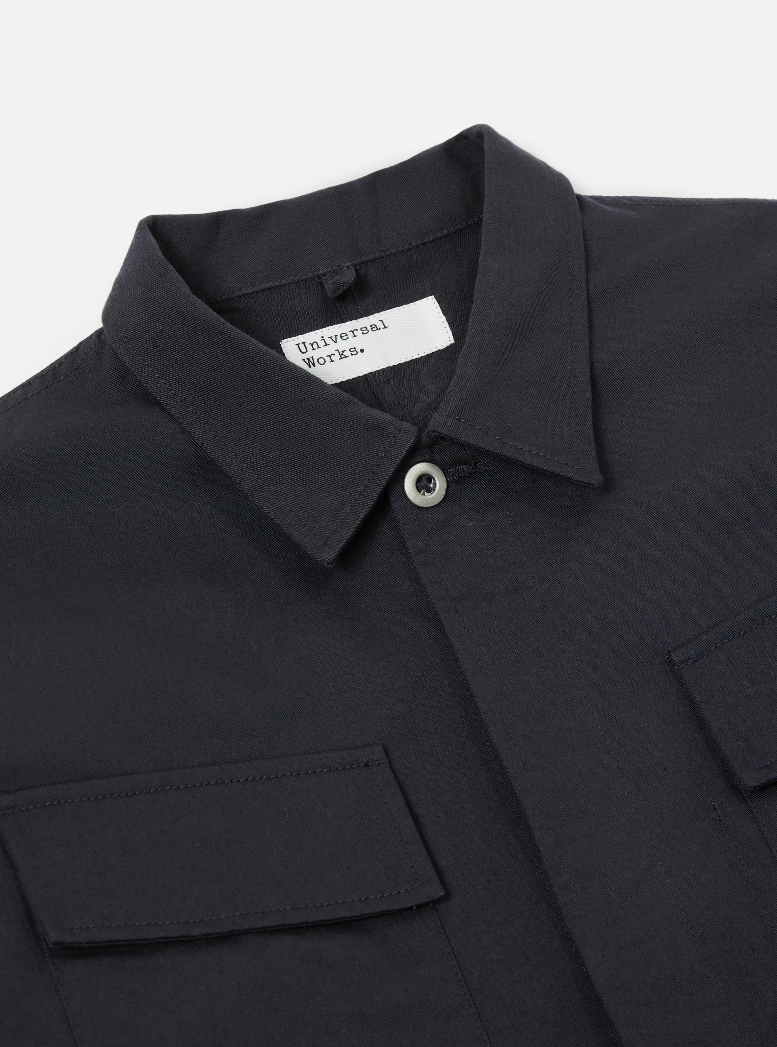 Black Twill MW Fatigue Jacket - Image 4