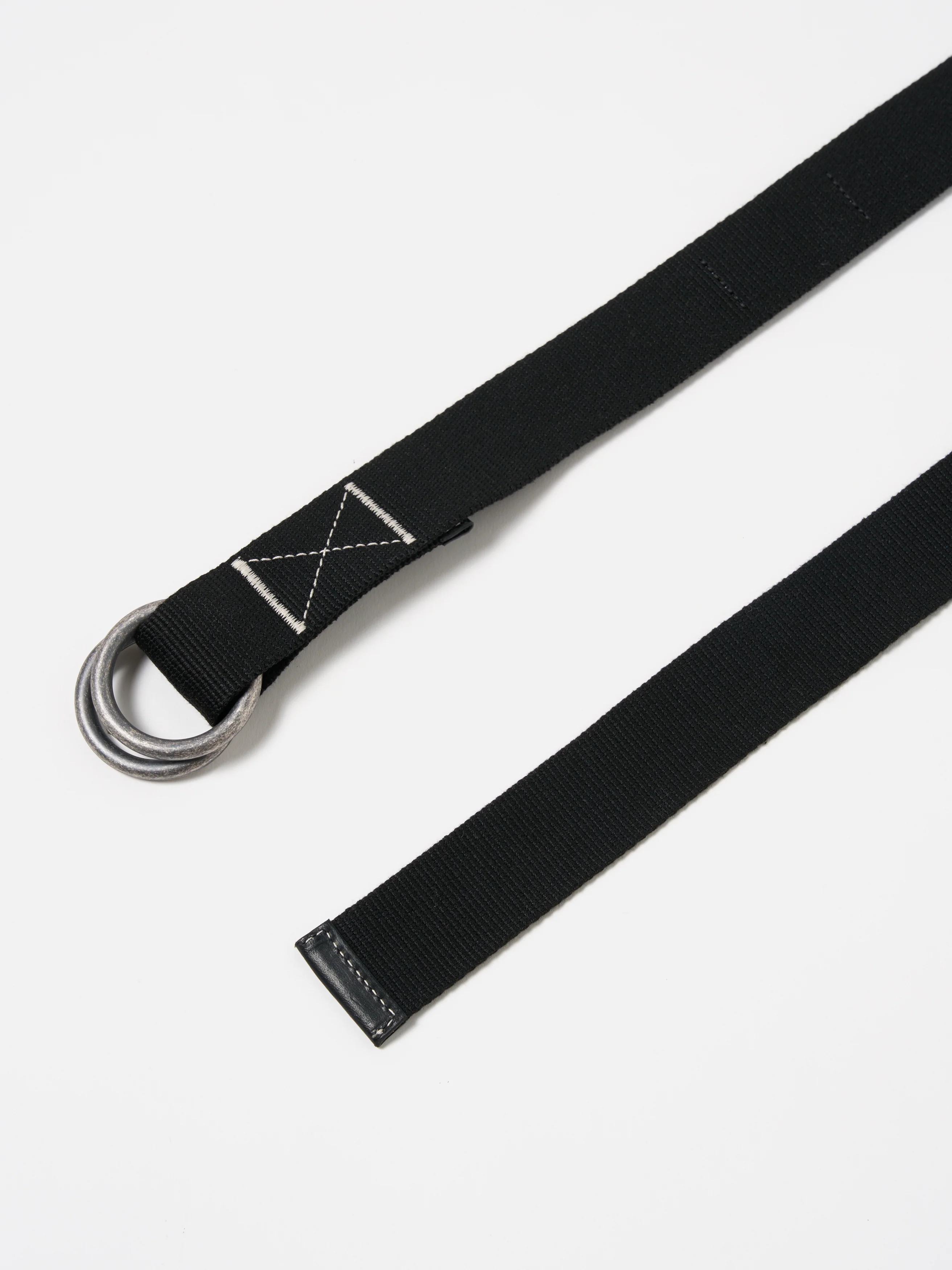 Black Canvas O Ring Belt - Image 3