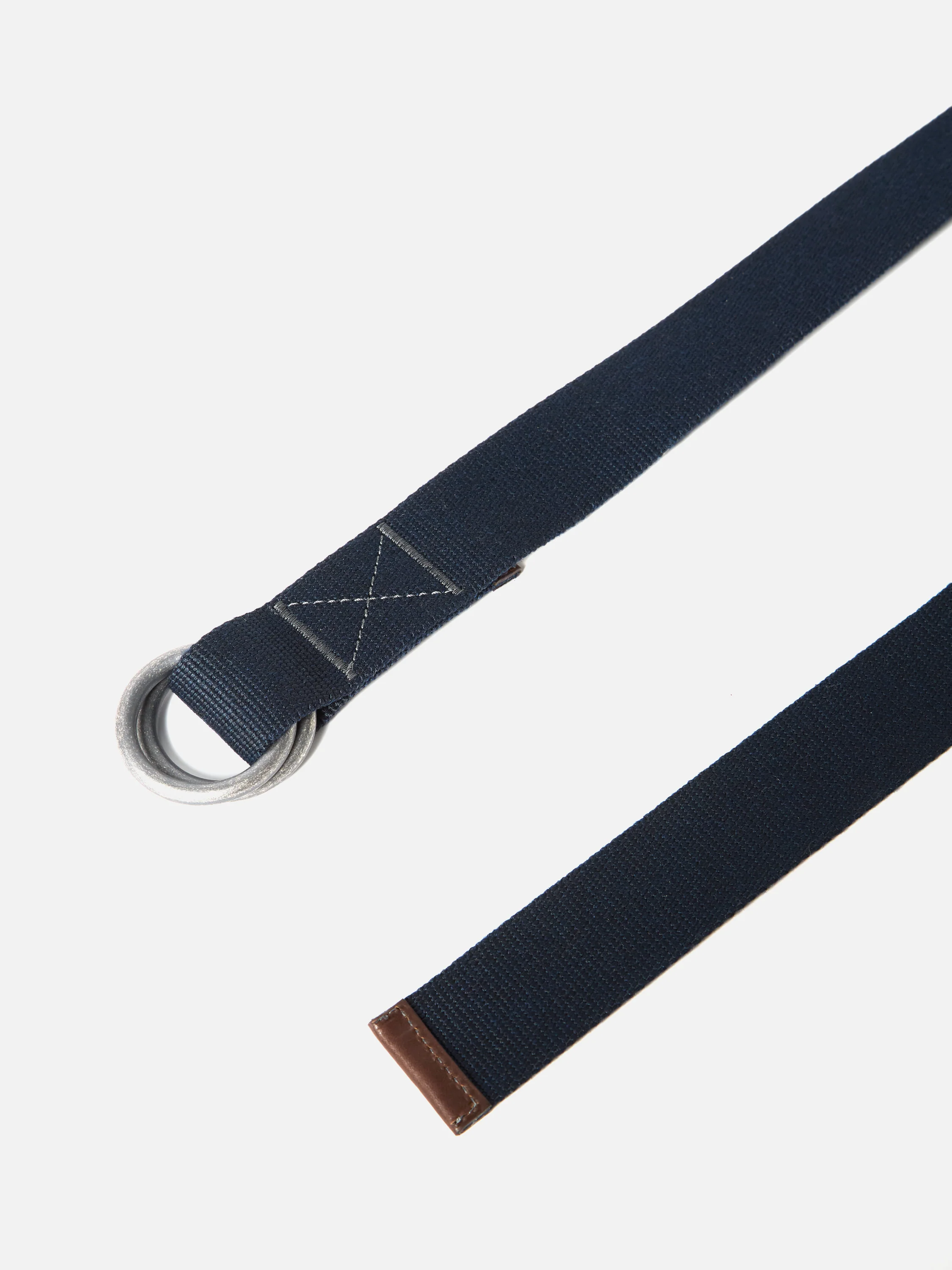 Navy Canvas O Ring Belt - Image 2