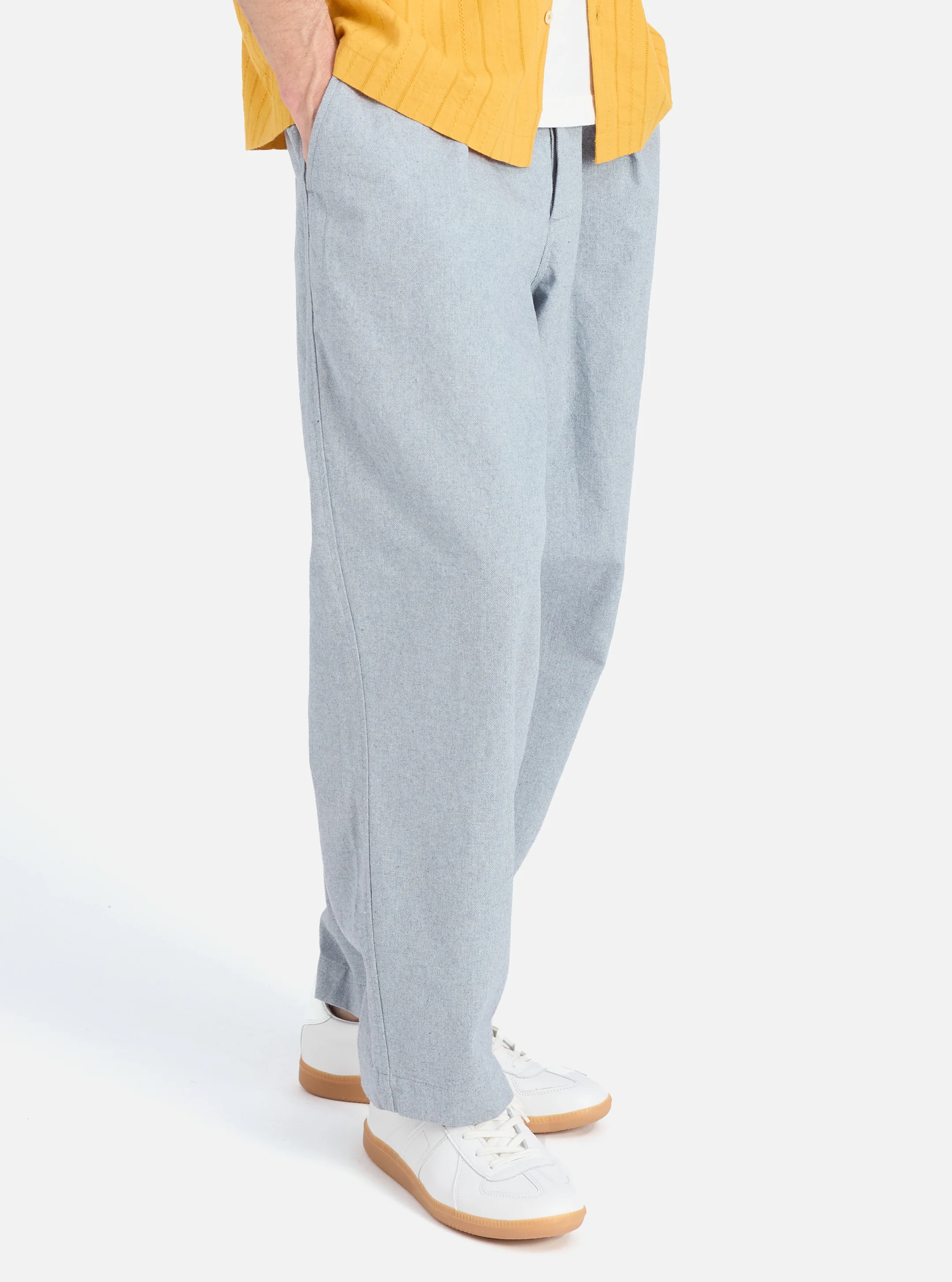 Indigo Reworked Jean Cloth Oxford Pant - Image 2