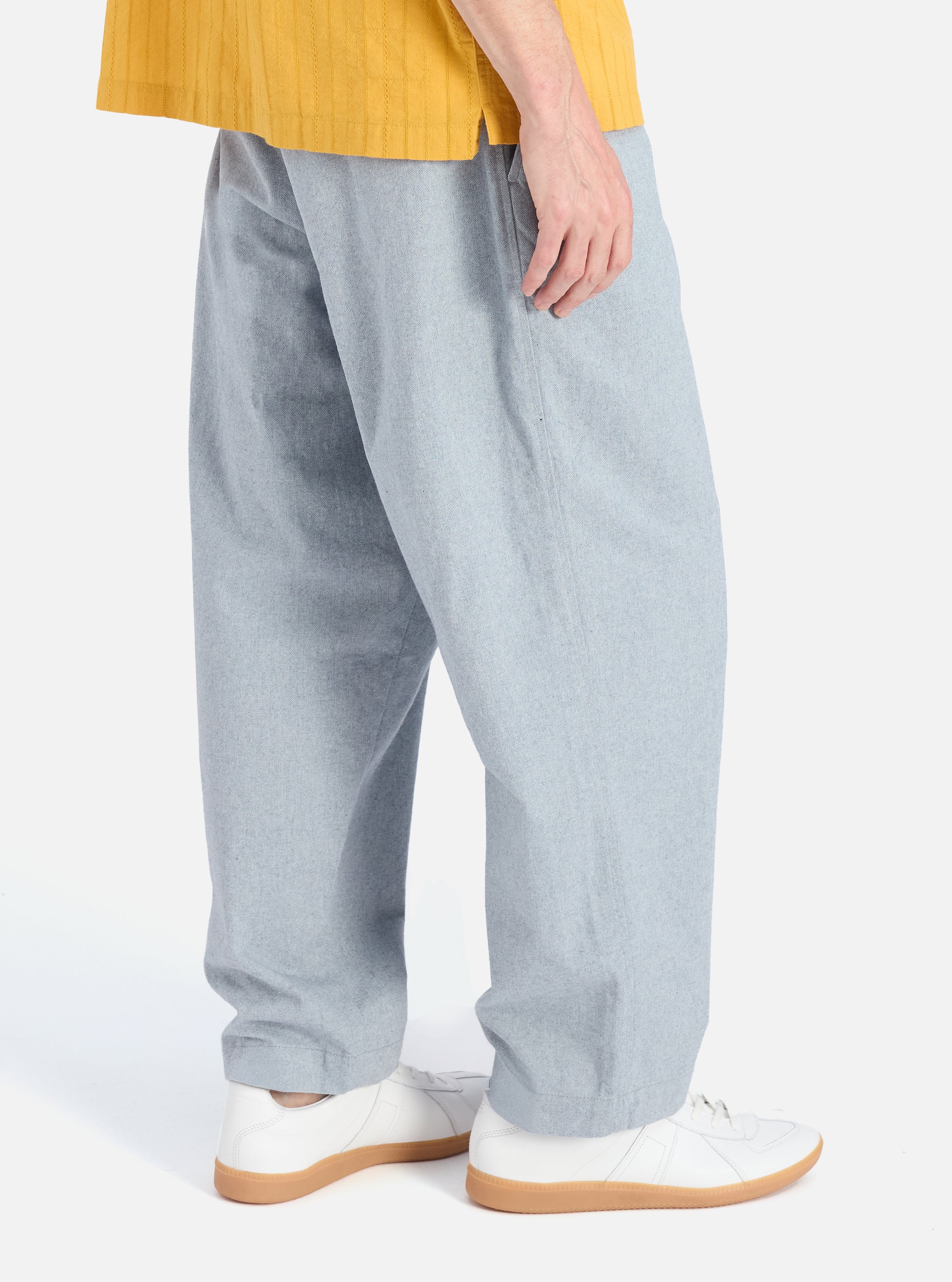 Indigo Reworked Jean Cloth Oxford Pant - Image 3