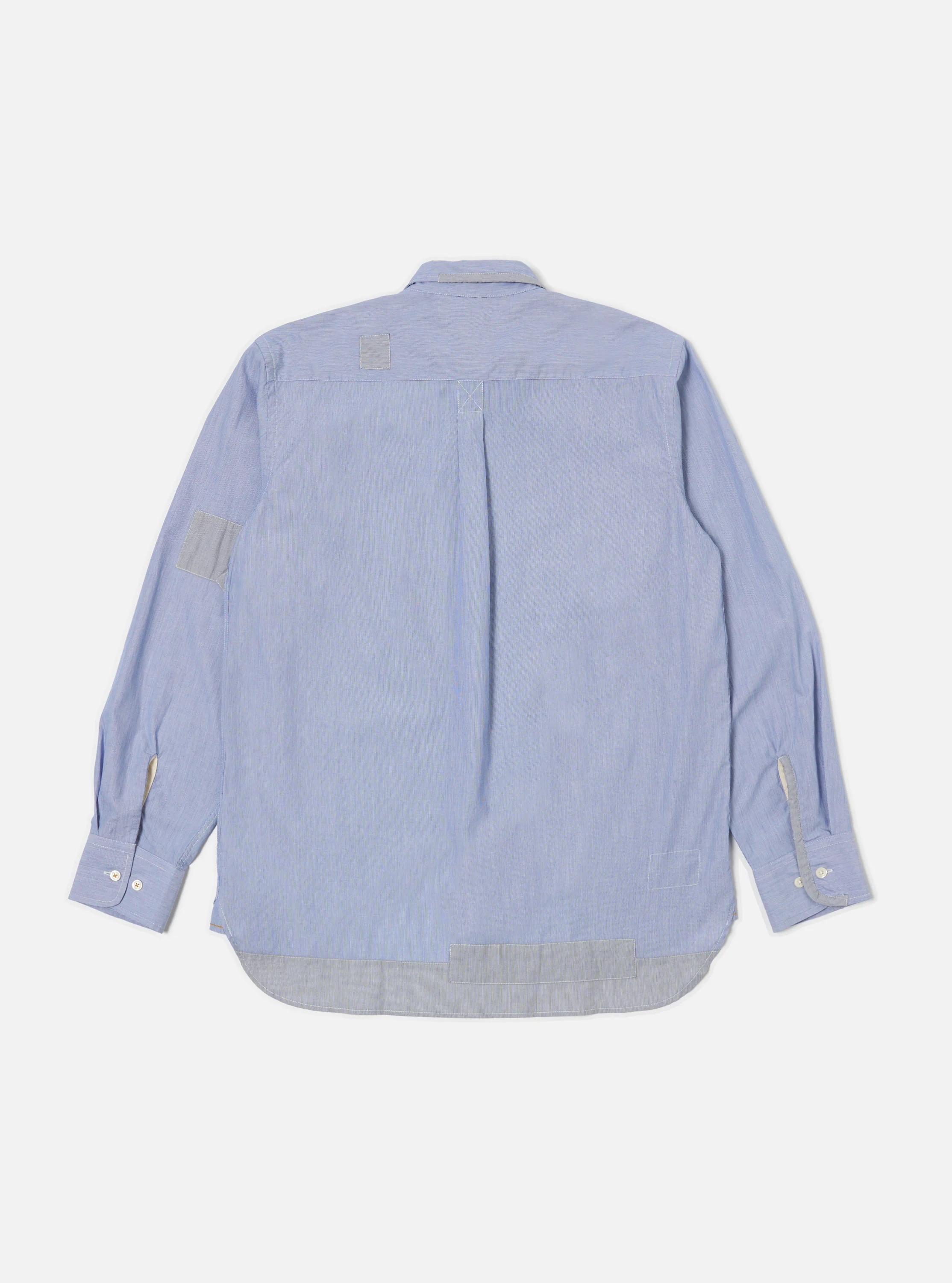 Mixed Blue Mixed Classics Patched Lazy Day Shirt - Image 4