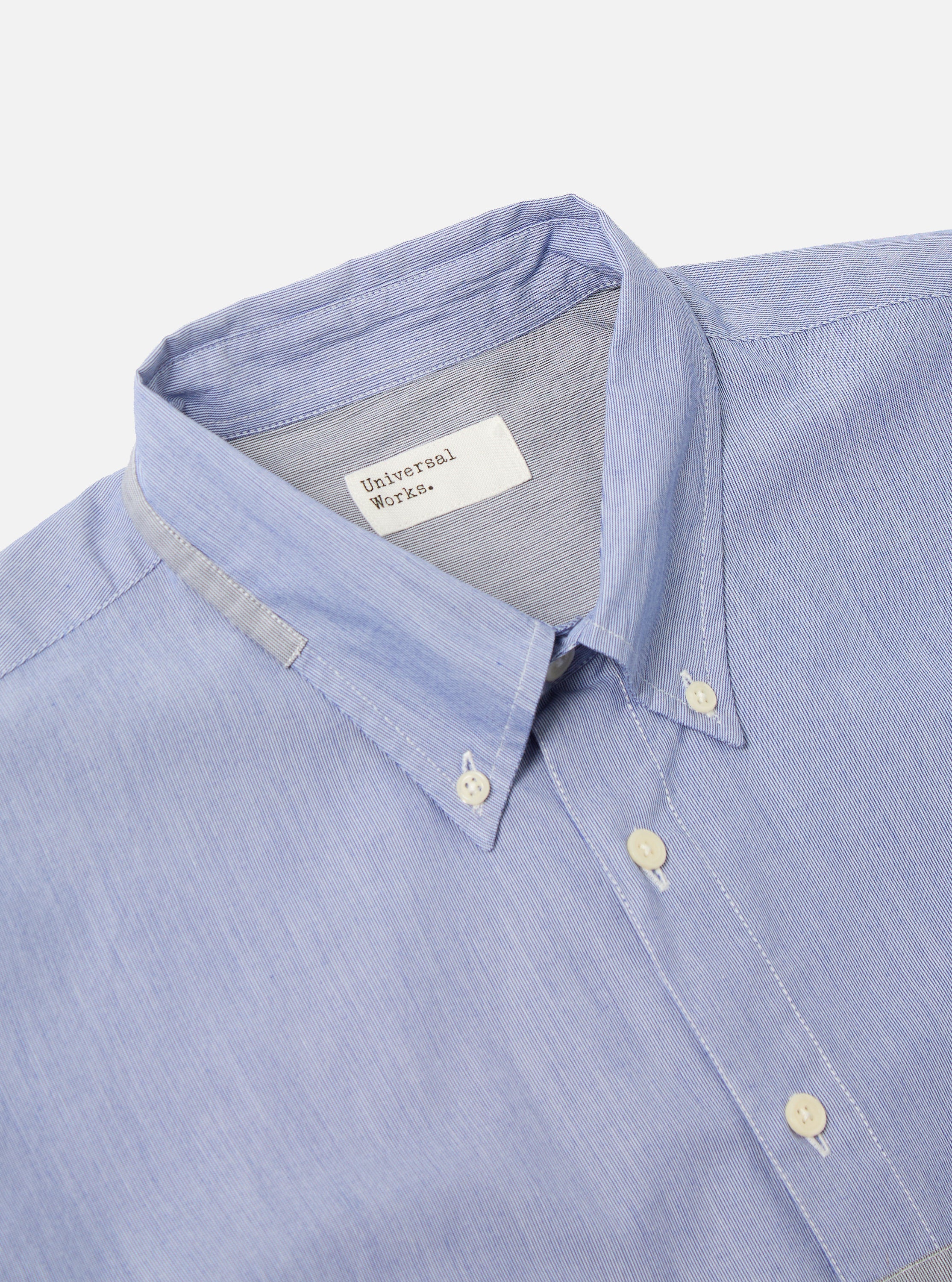Mixed Blue Mixed Classics Patched Lazy Day Shirt - Image 5