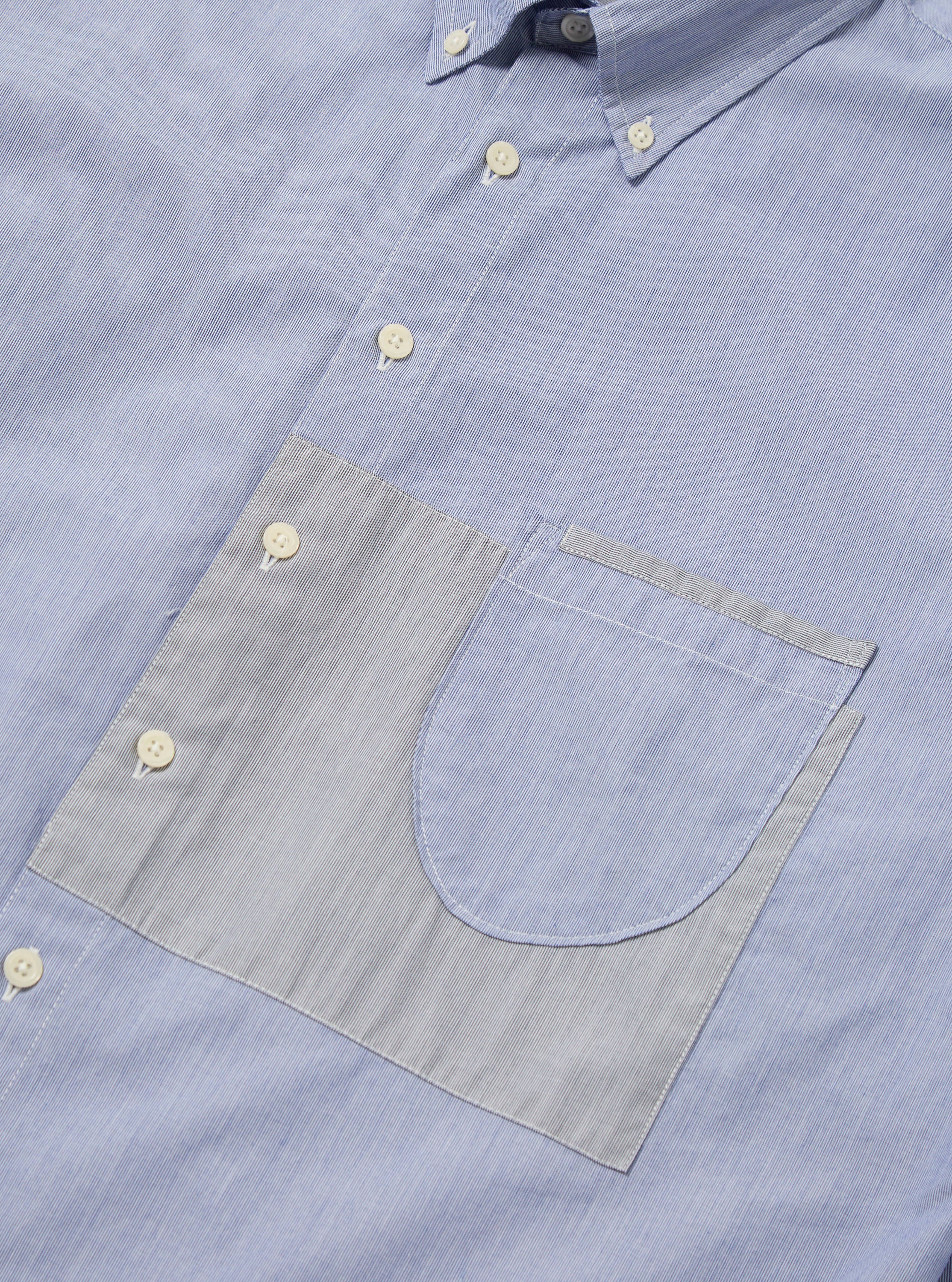 Mixed Blue Mixed Classics Patched Lazy Day Shirt - Image 6