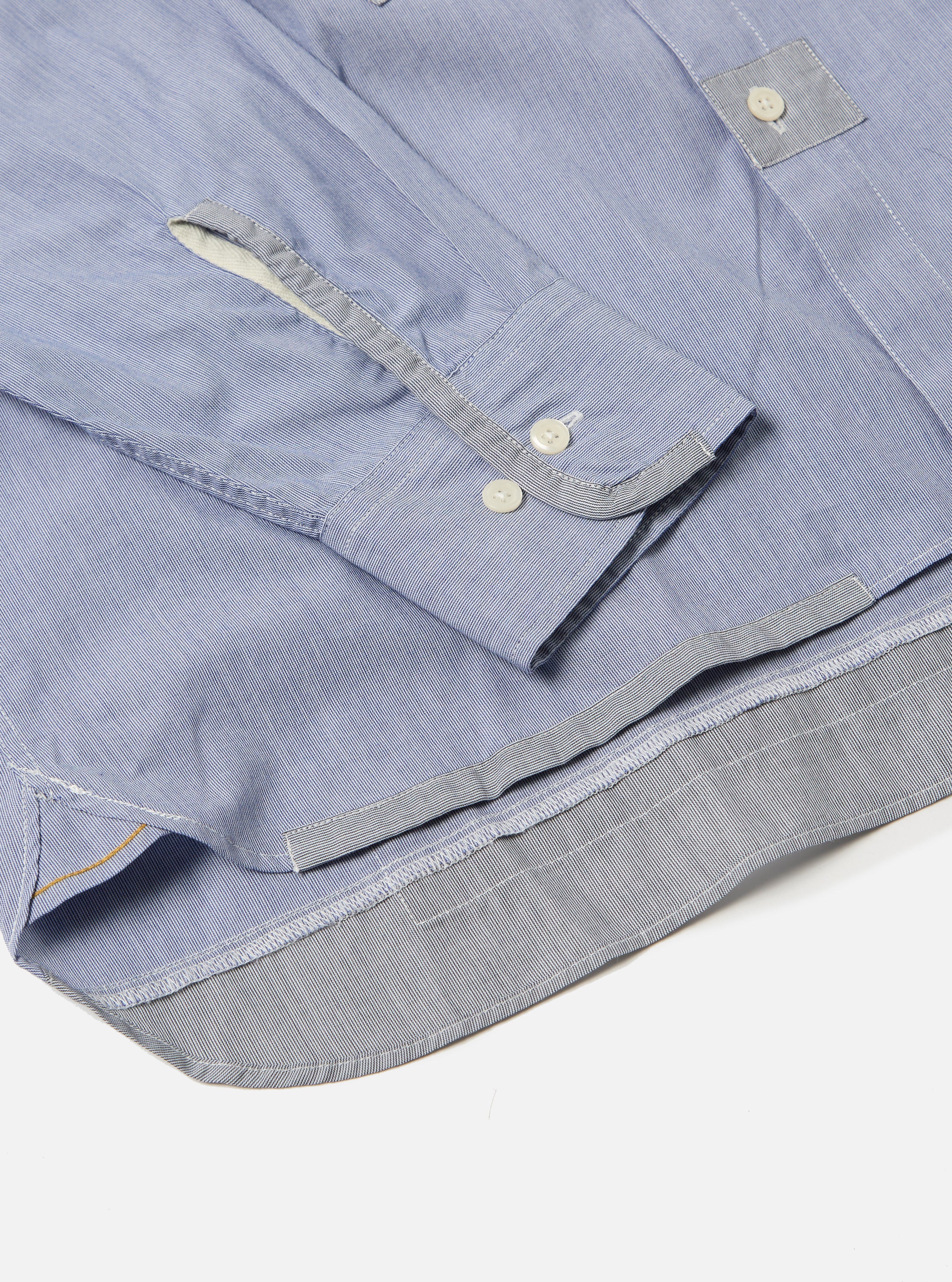 Mixed Blue Mixed Classics Patched Lazy Day Shirt - Image 8