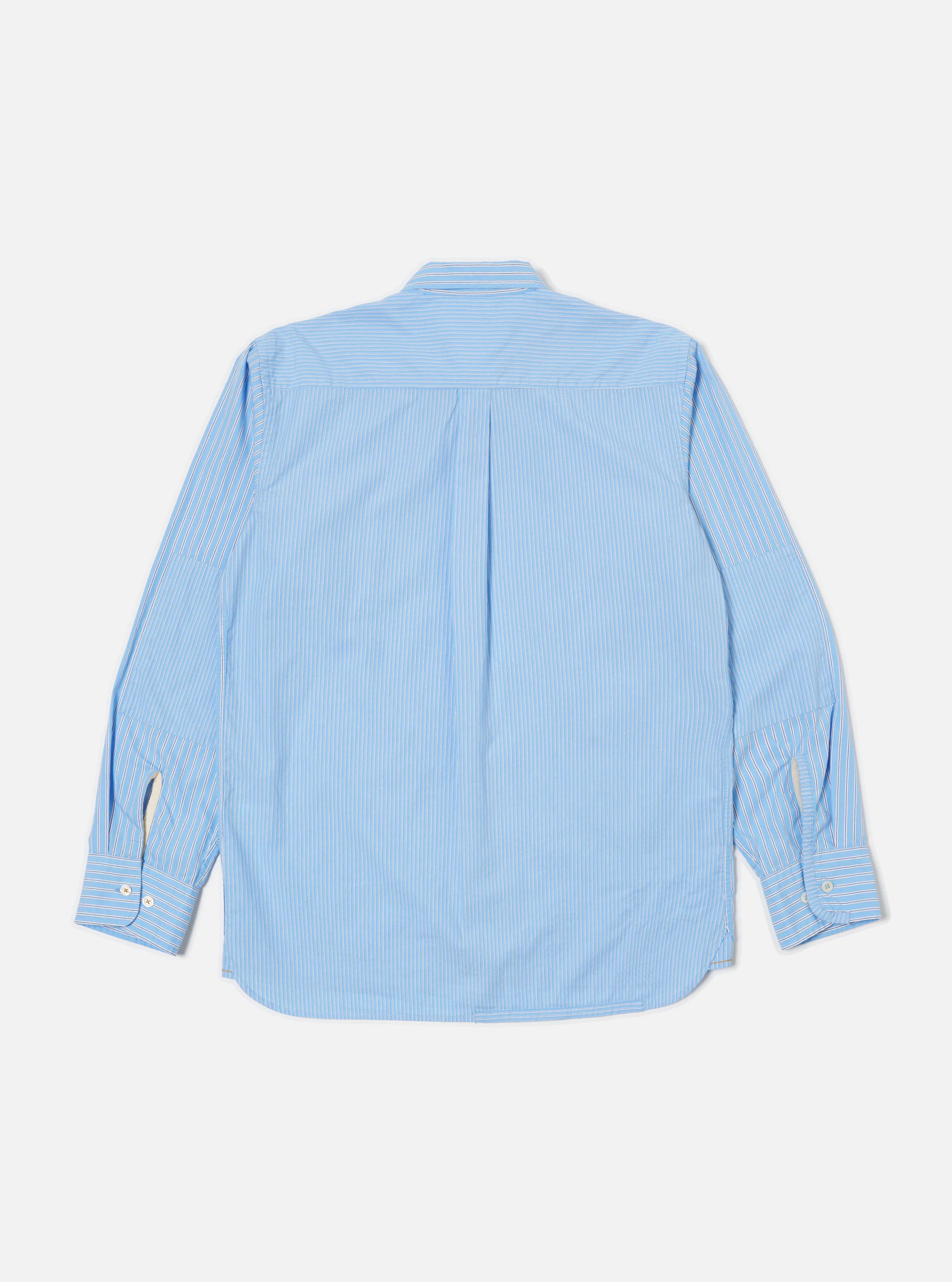 Blue Vila Stripes Patched Shirt - Image 4