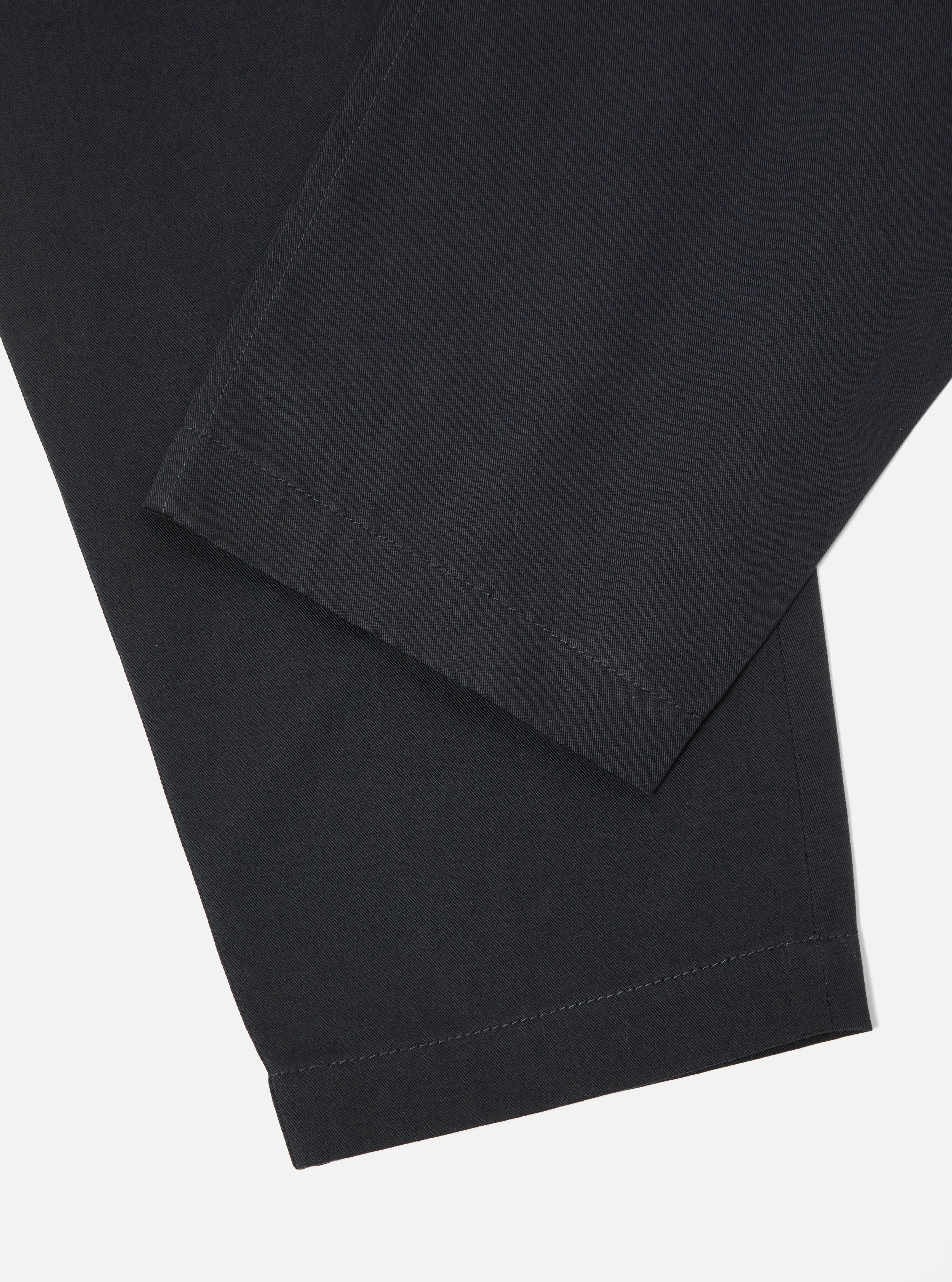 Black Twill Pleated Track Pant - Image 7