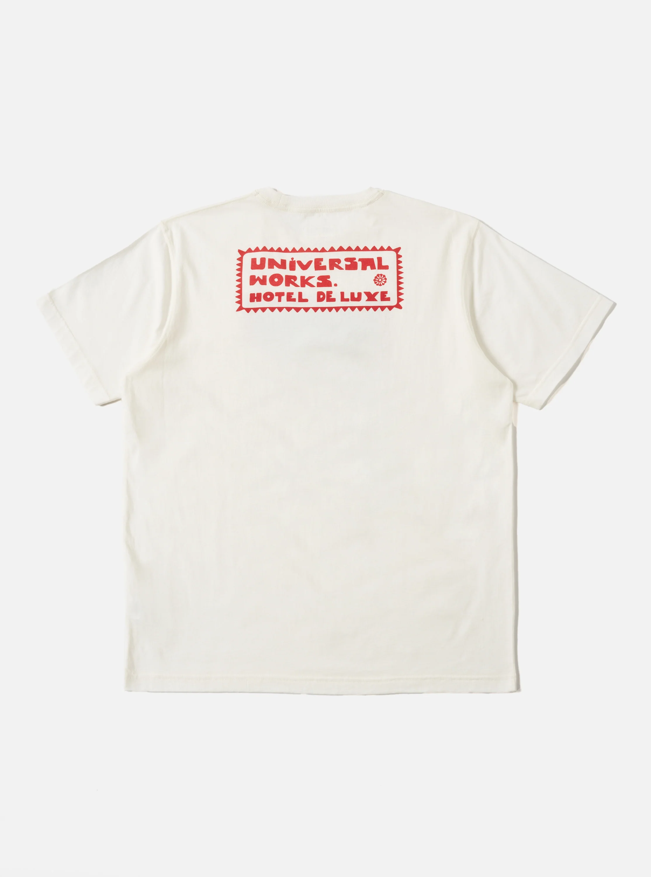 Ecru/Red Single Jersey Pickup Print Tee - Image 5