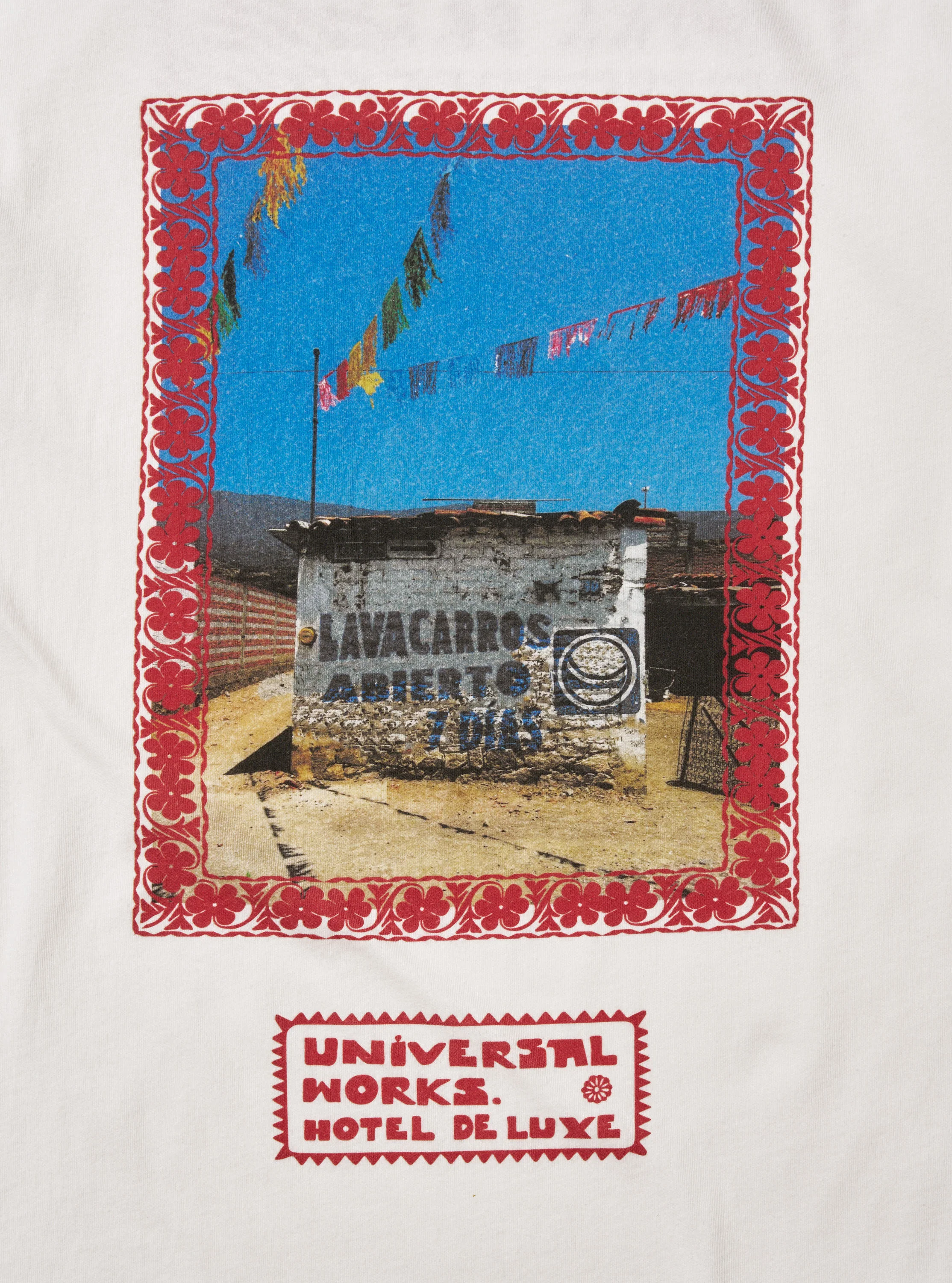 Ecru/Red Single Jersey Pickup Print Tee - Image 7
