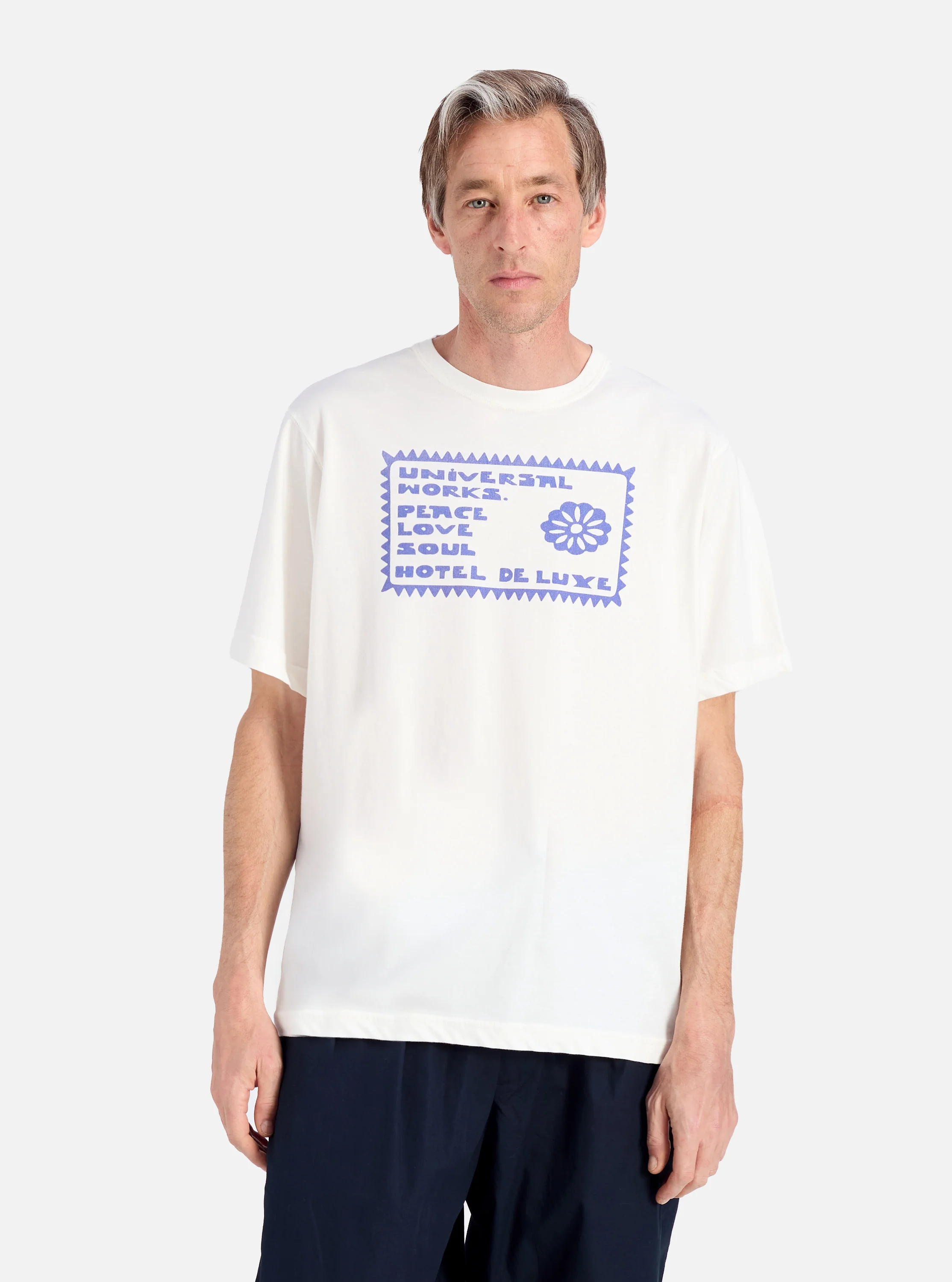 Ecru/Yellow Single Jersey Pickup Print Tee - Image 2