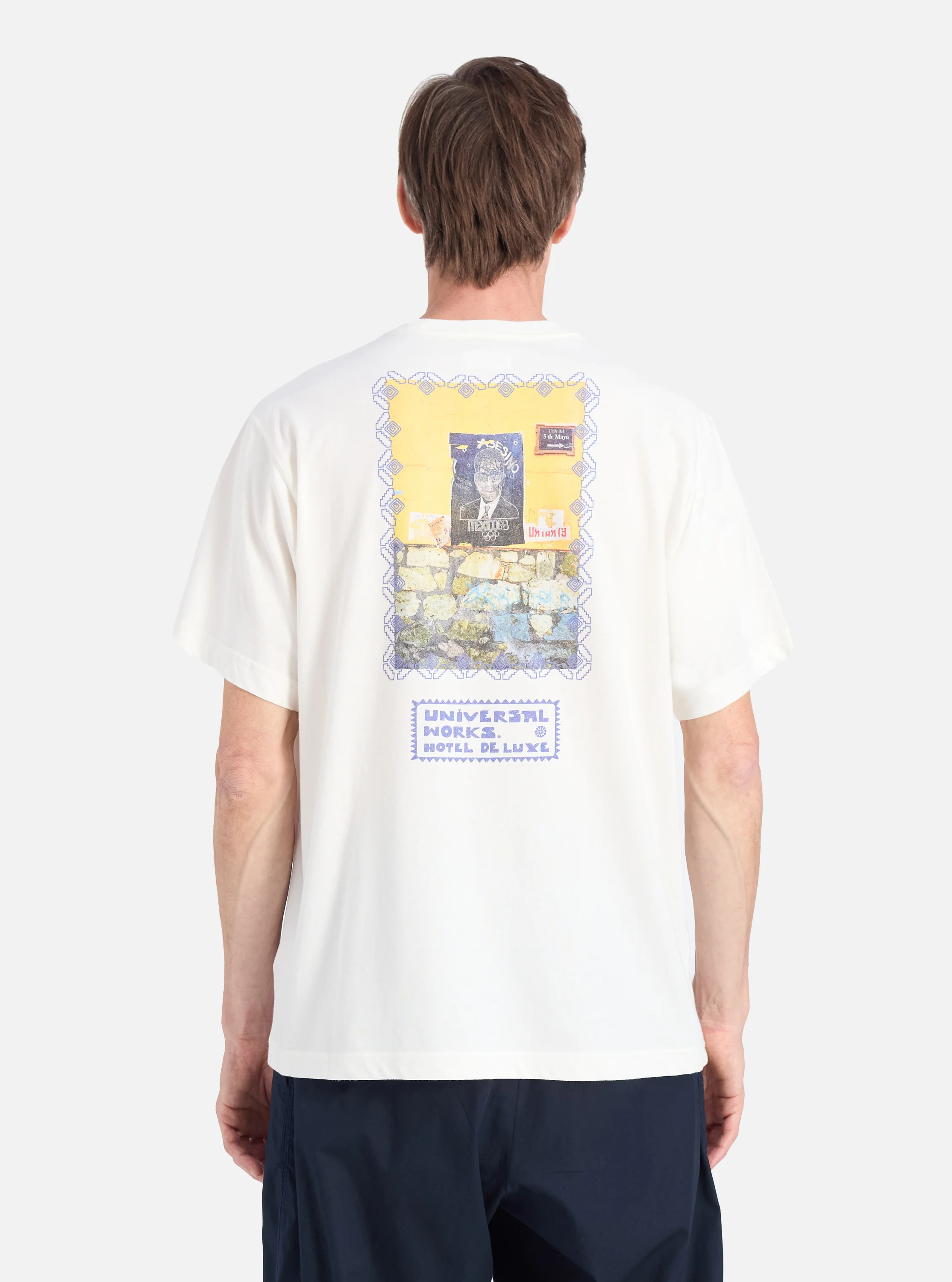 Ecru/Yellow Single Jersey Pickup Print Tee - Image 3